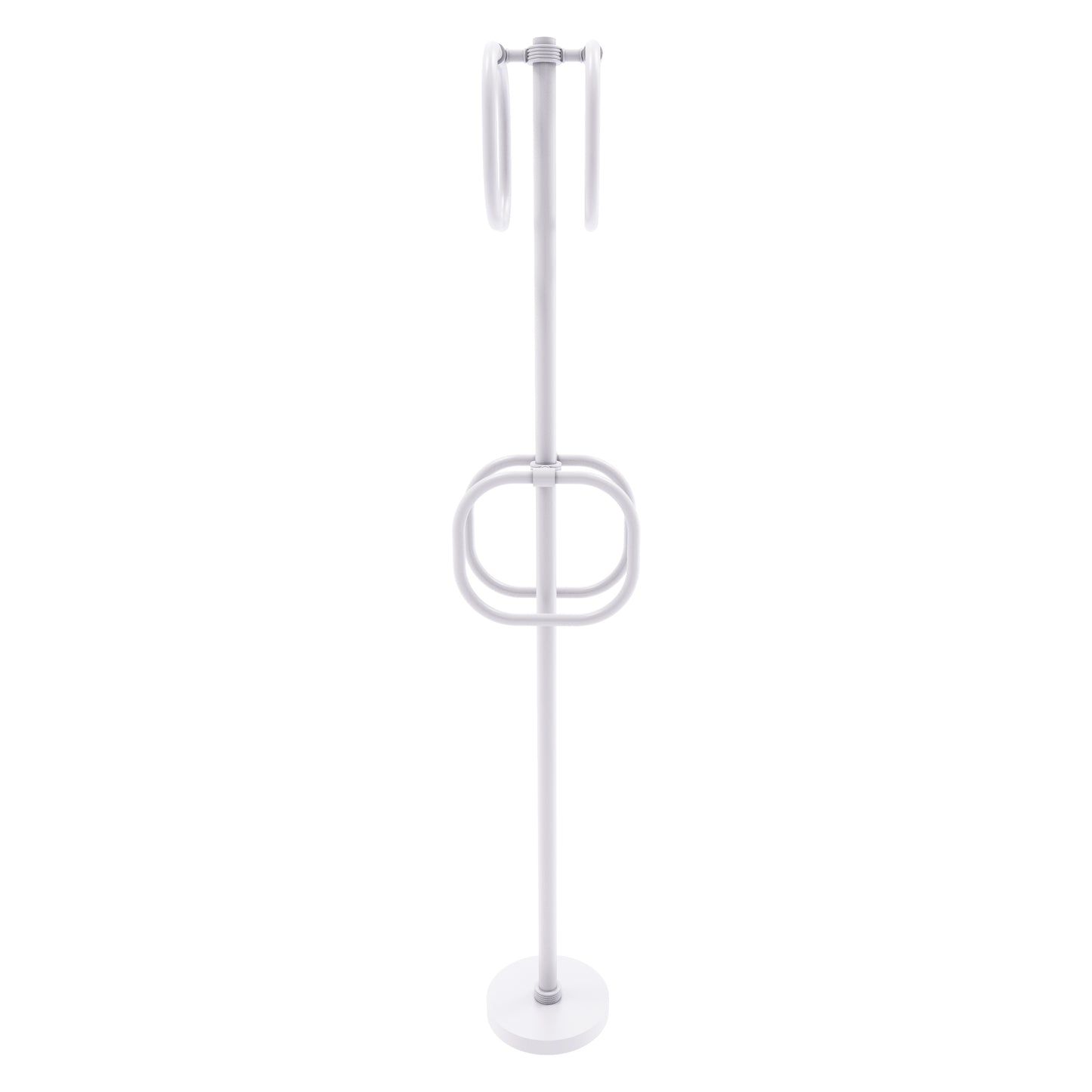 Allied Brass TS-40G-WHM Matte White Freestanding Towel Holder