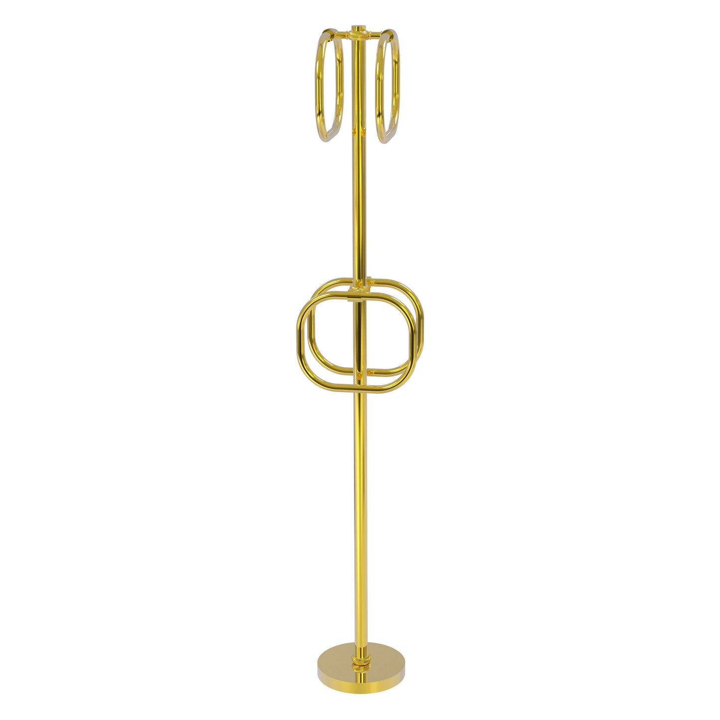 Allied Brass TS-40T-PB Polished Brass Freestanding Towel Holder