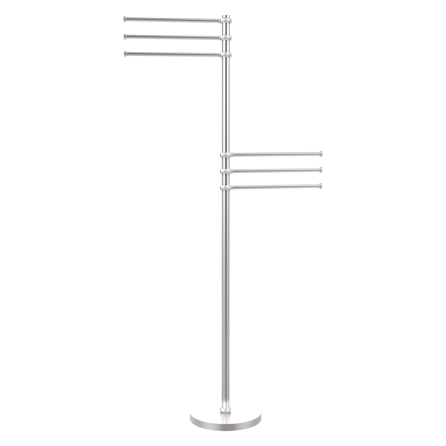 Allied Brass TS-50T-SCH Satin Chrome Towel Holder Stand