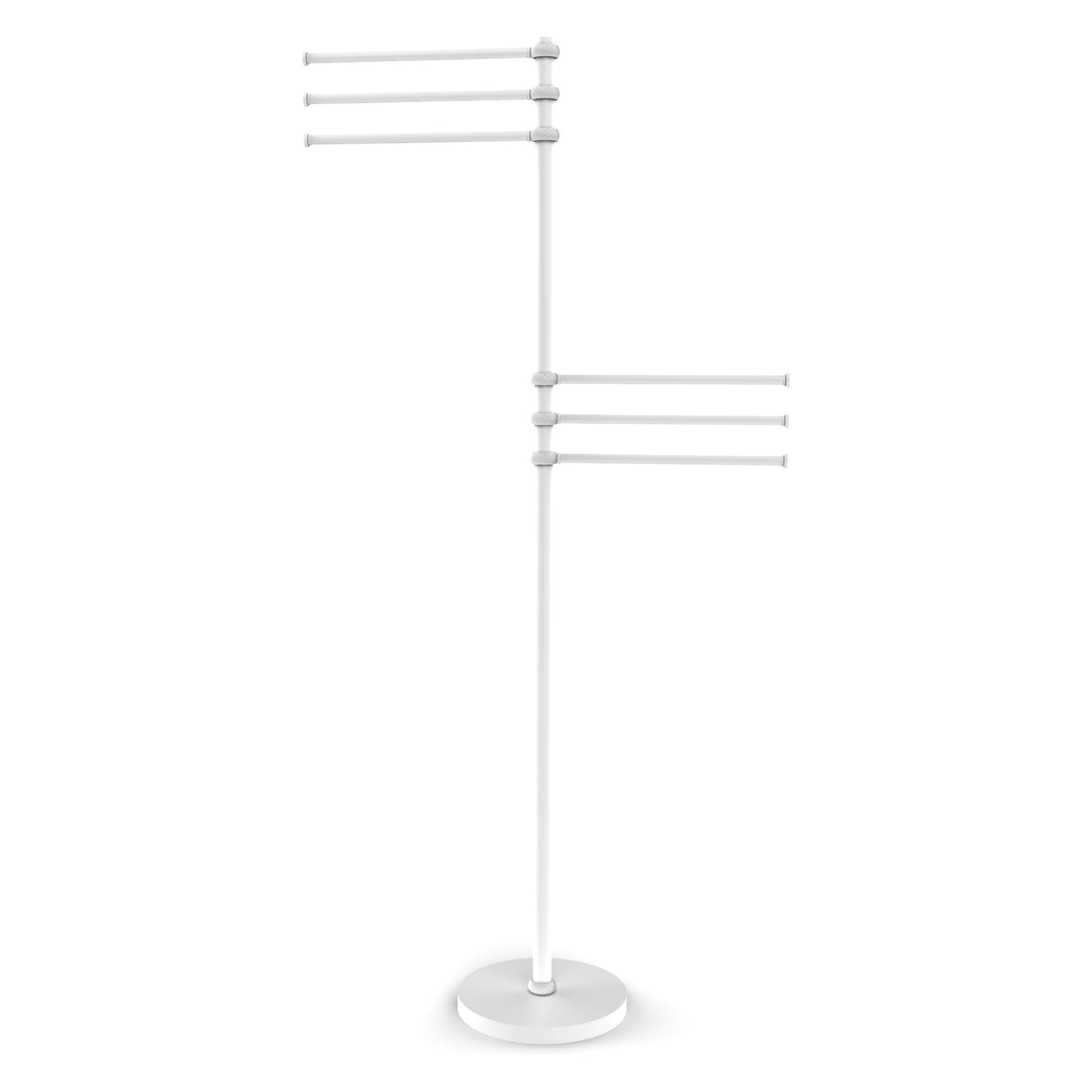 Allied Brass TS-50T-WHM Matte White Towel Holder Stand