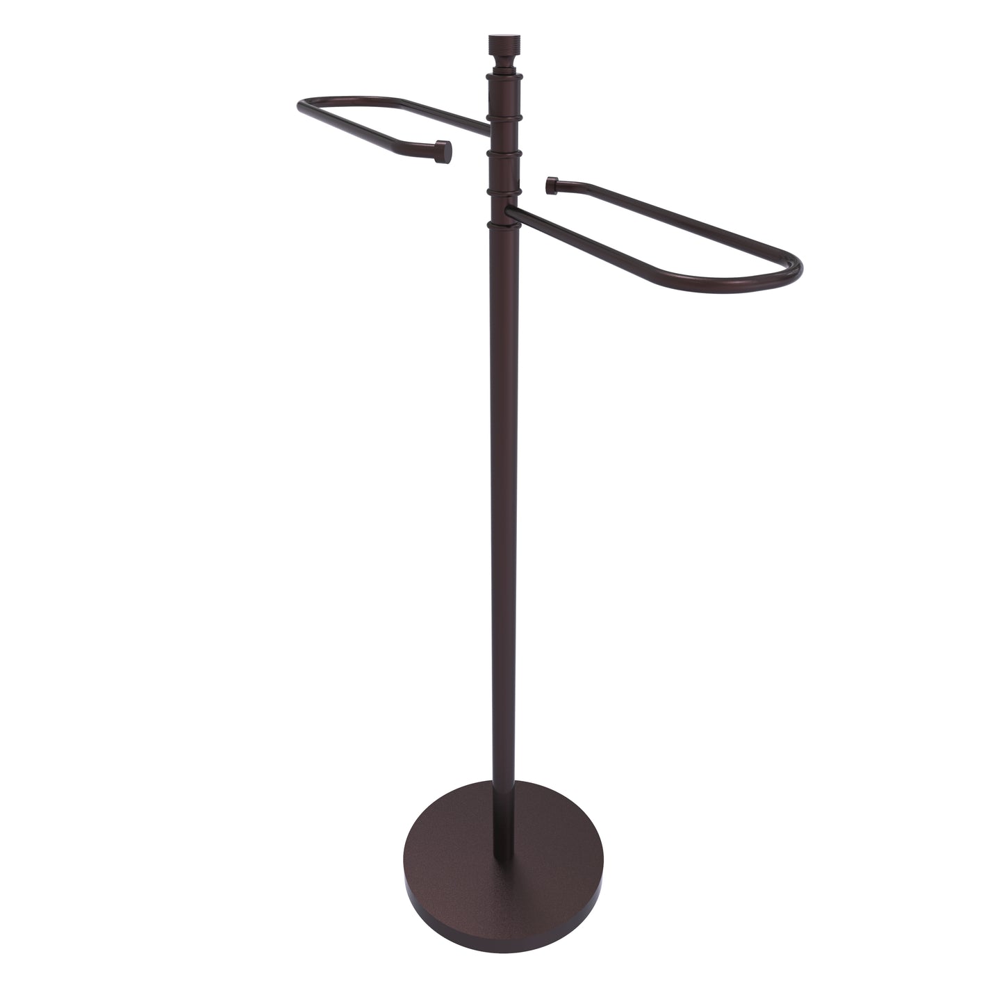Allied Brass TS-8-ABZ Antique Bronze Contemporary Free Standing Floor Bath Towel Holder Stand