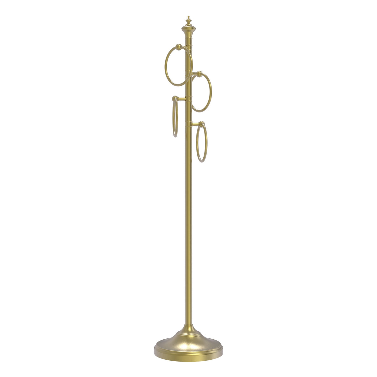 Allied Brass TS-D1-SBR Satin Brass Towel Holder Stand