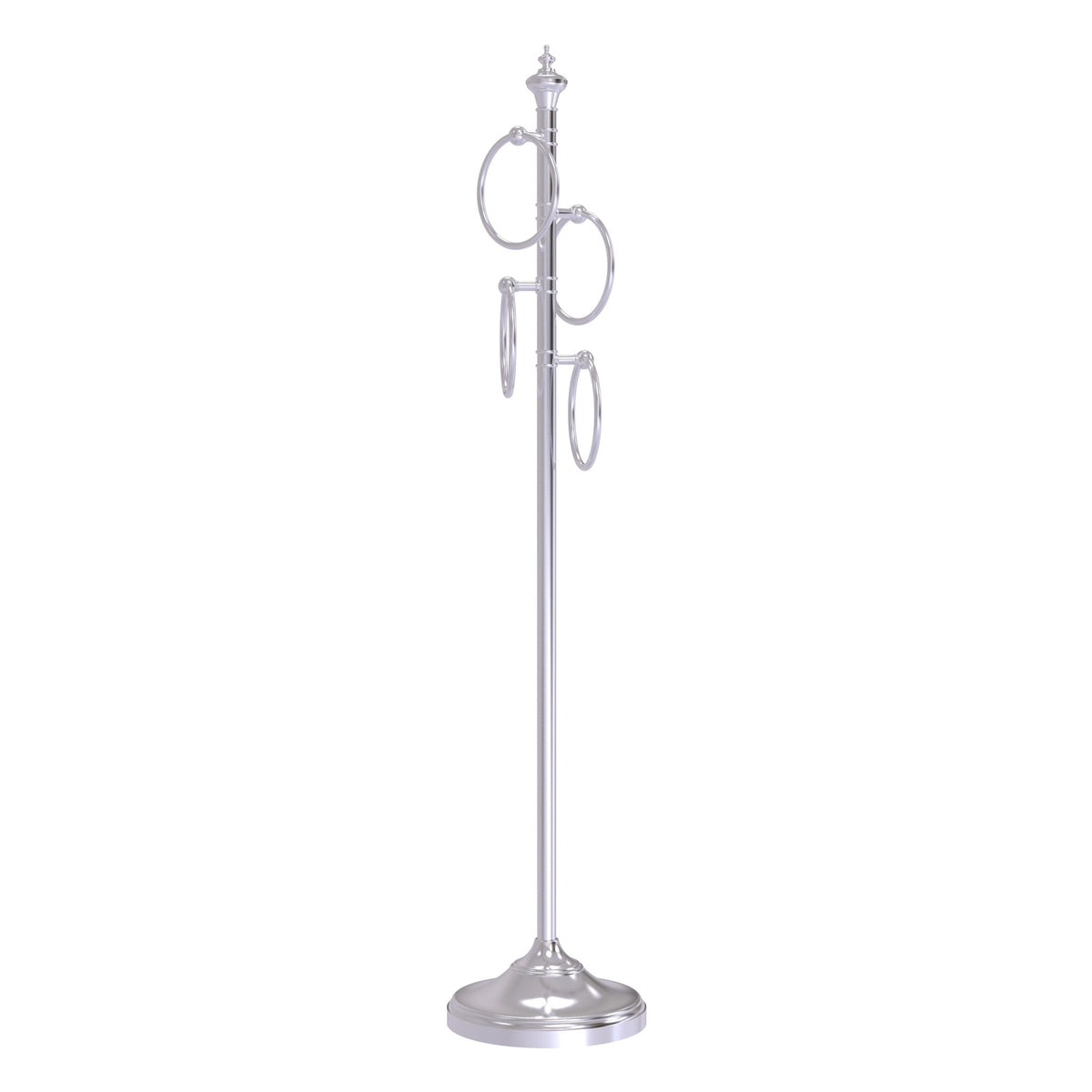 Allied Brass TS-D1-SCH Satin Chrome Towel Holder Stand