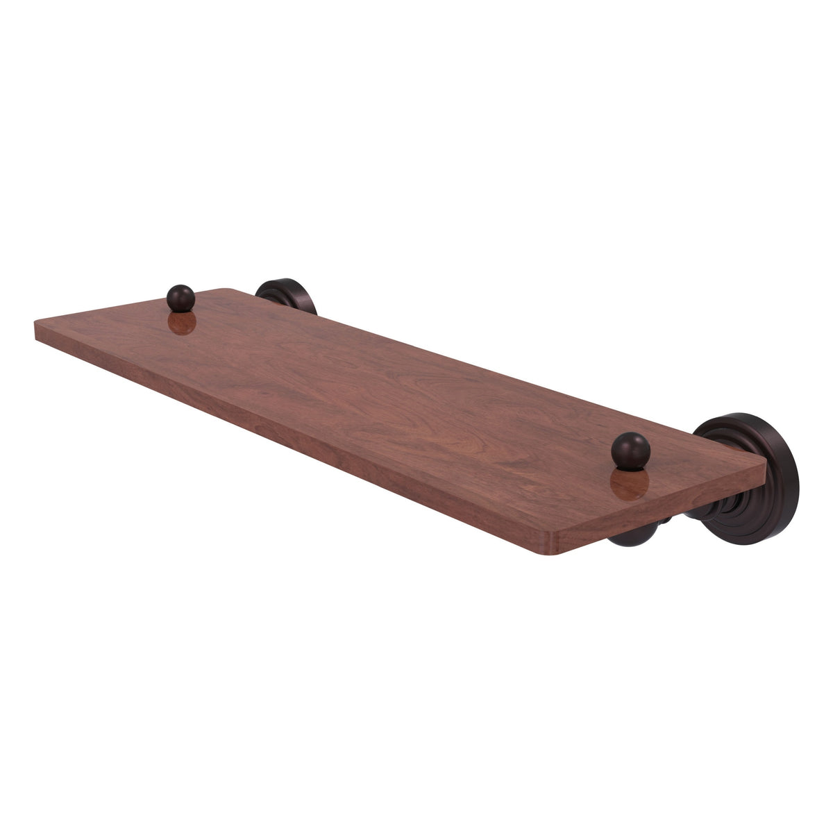 Allied Brass WP-1-16-IRW-ABZ Waverly Place 16" Antique Bronze Solid IPE Ironwood Shelf