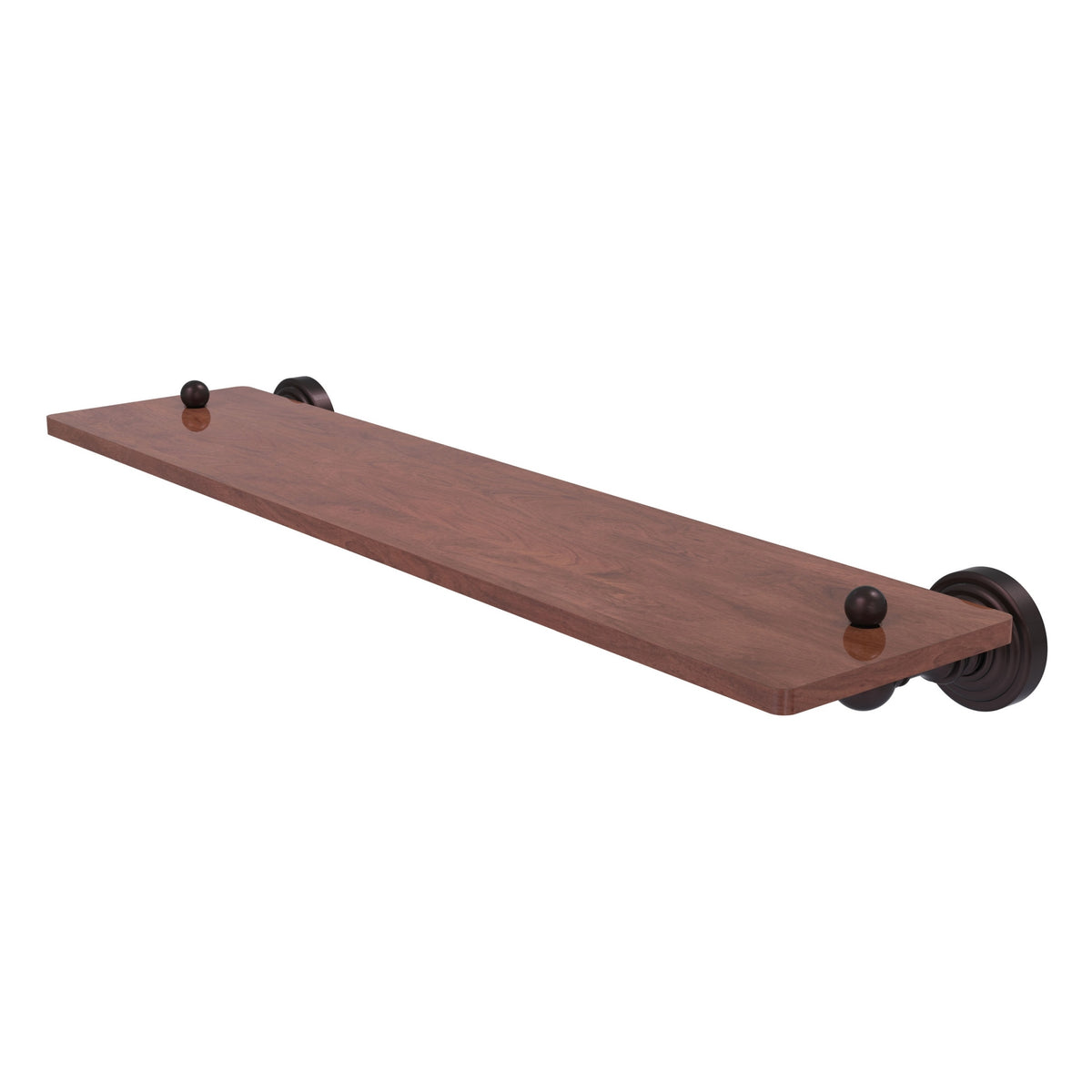 Allied Brass WP-1-22-IRW-ABZ Waverly Place 22" Antique Bronze Solid IPE Ironwood Shelf