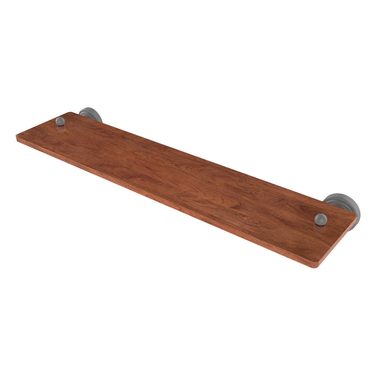 Allied Brass WP-1-22-IRW-GYM Waverly Place 22" Matte Gray Solid IPE Ironwood Shelf