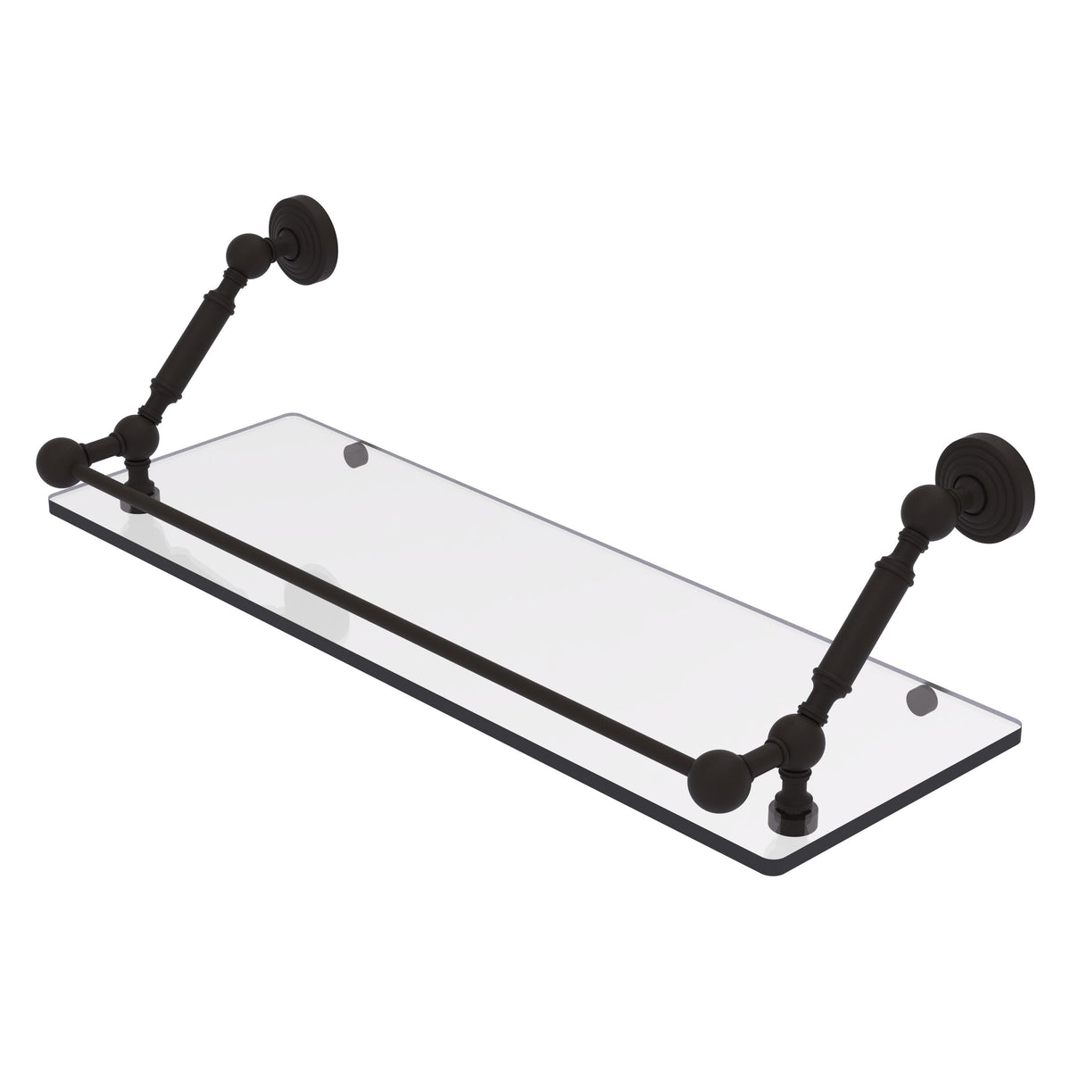 Allied Brass WP-1-24-GAL-ORB Waverly Place 24" Oil Rubbed Bronze Floating Glass Shelf