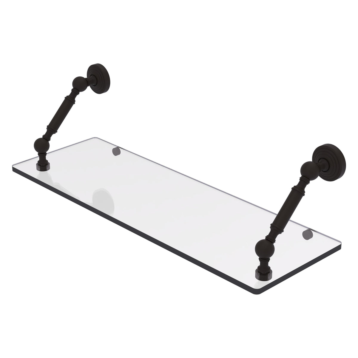 Allied Brass WP-1-24-ORB Waverly Place 24" Oil Rubbed Bronze Floating Glass Shelf