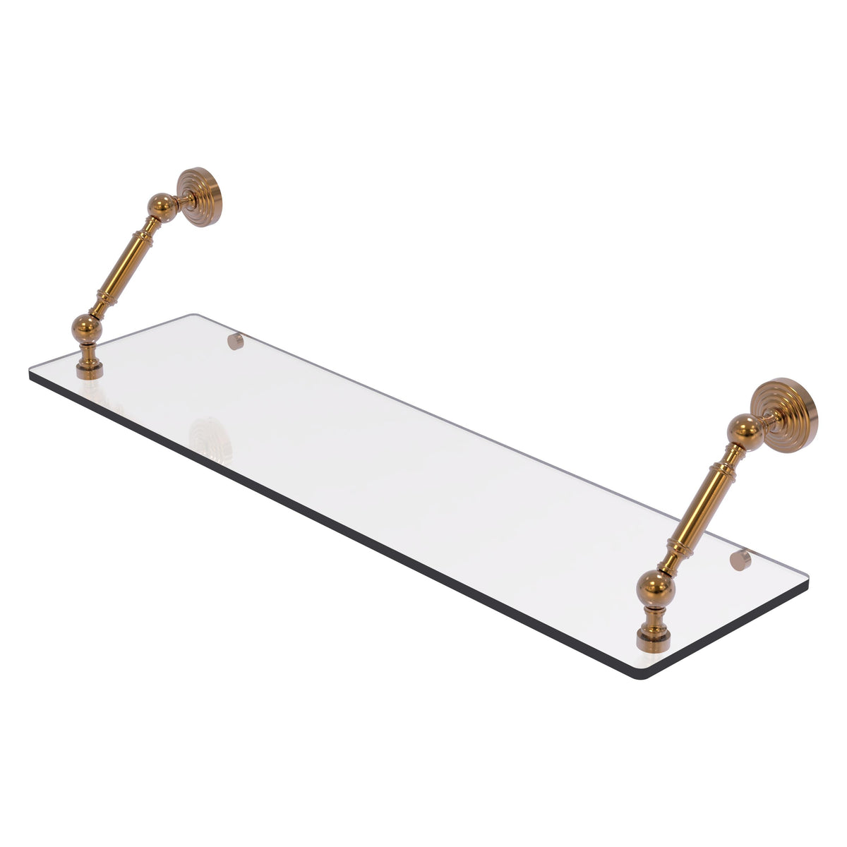 Allied Brass WP-1-30-BBR Waverly Place 30" Brushed Bronze Floating Glass Shelf