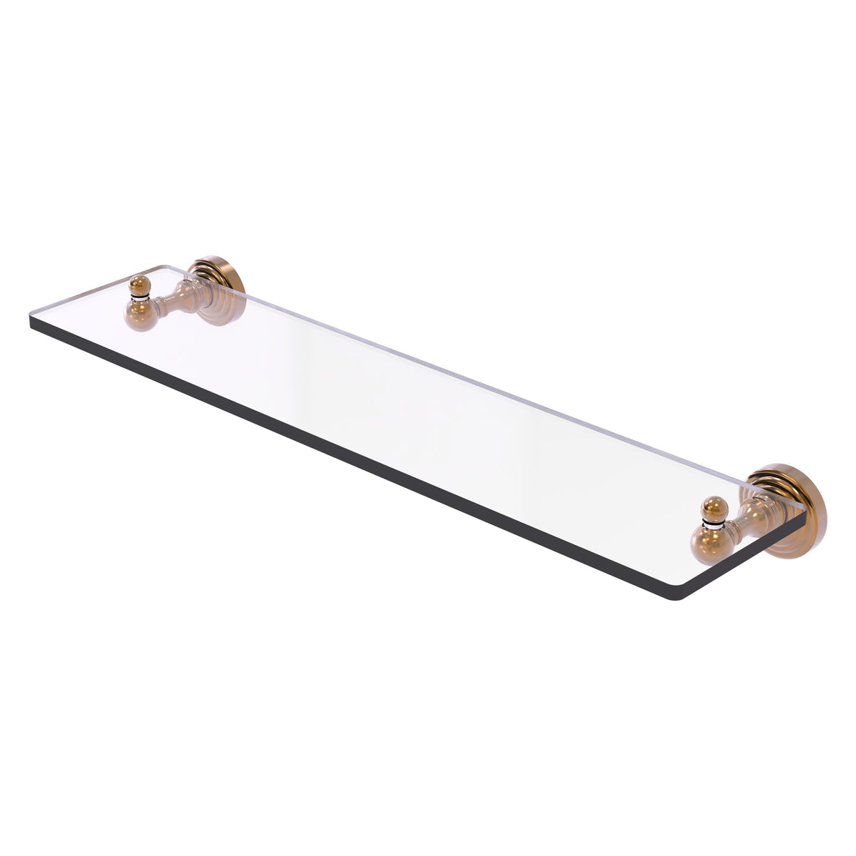 Allied Brass WP-1/22-BBR Waverly Place 22" Brushed Bronze Glass Vanity Shelf
