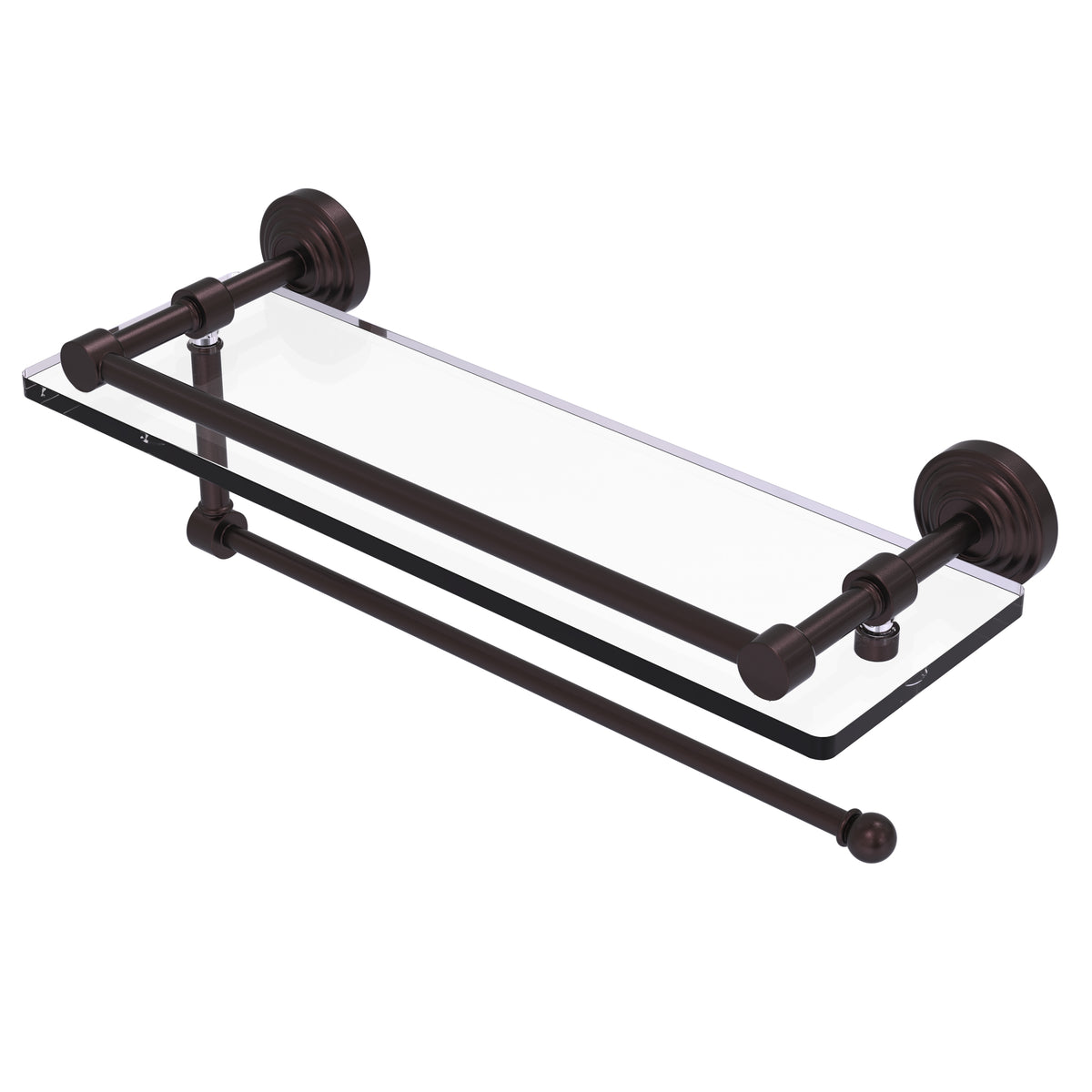 Allied Brass WP-1PT/16-GAL-ABZ Waverly Place 16" Antique Bronze Paper Towel Holder