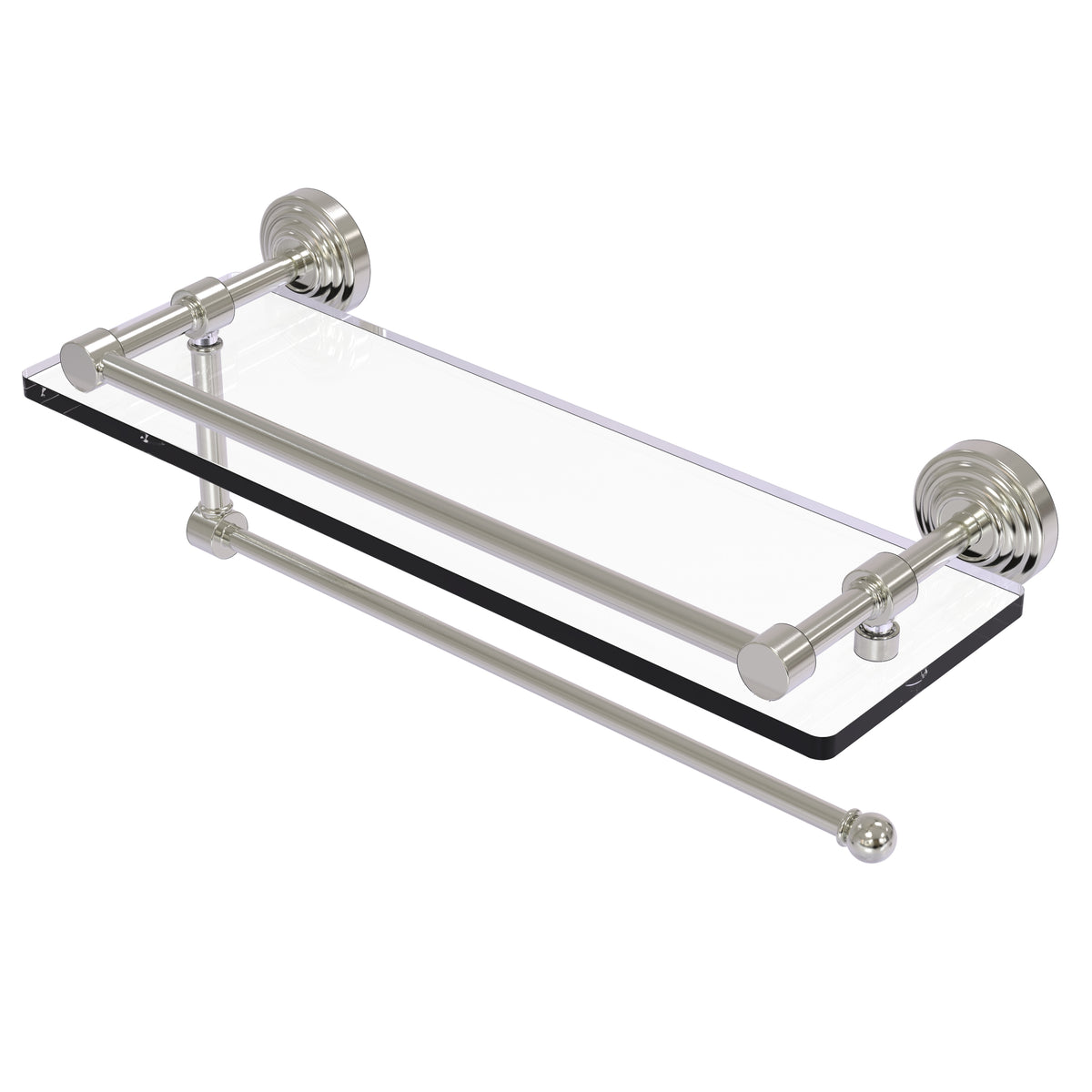 Allied Brass WP-1PT/16-GAL-SN Waverly Place 16" Satin Nickel Paper Towel Holder