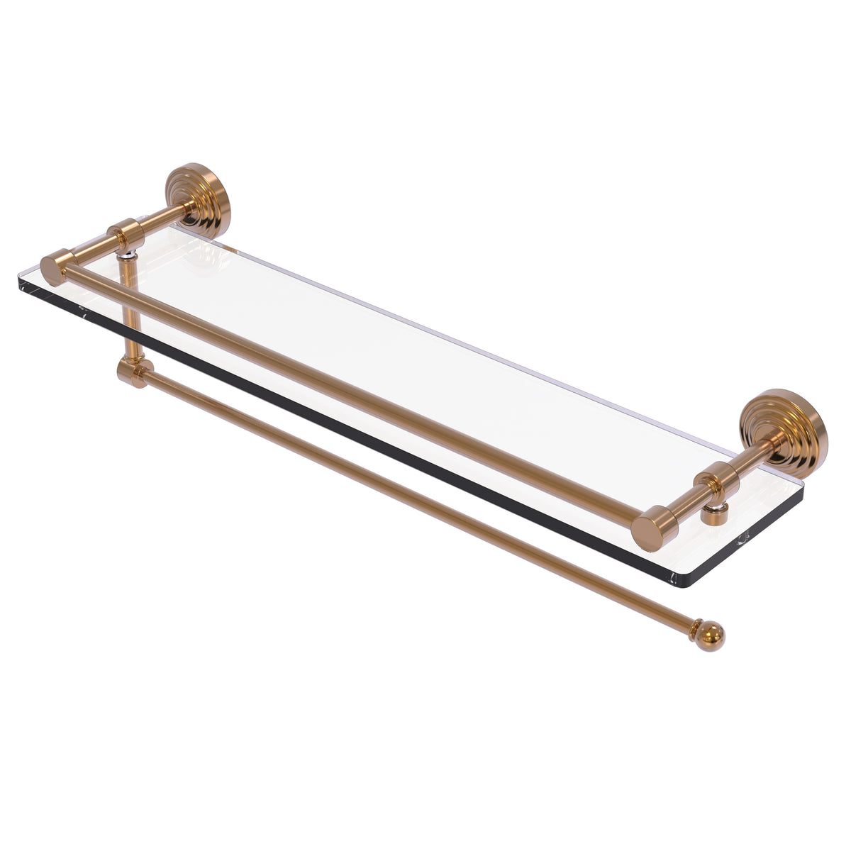 Allied Brass WP-1PT/22-GAL-BBR Waverly Place 22" Brushed Bronze Paper Towel Holder