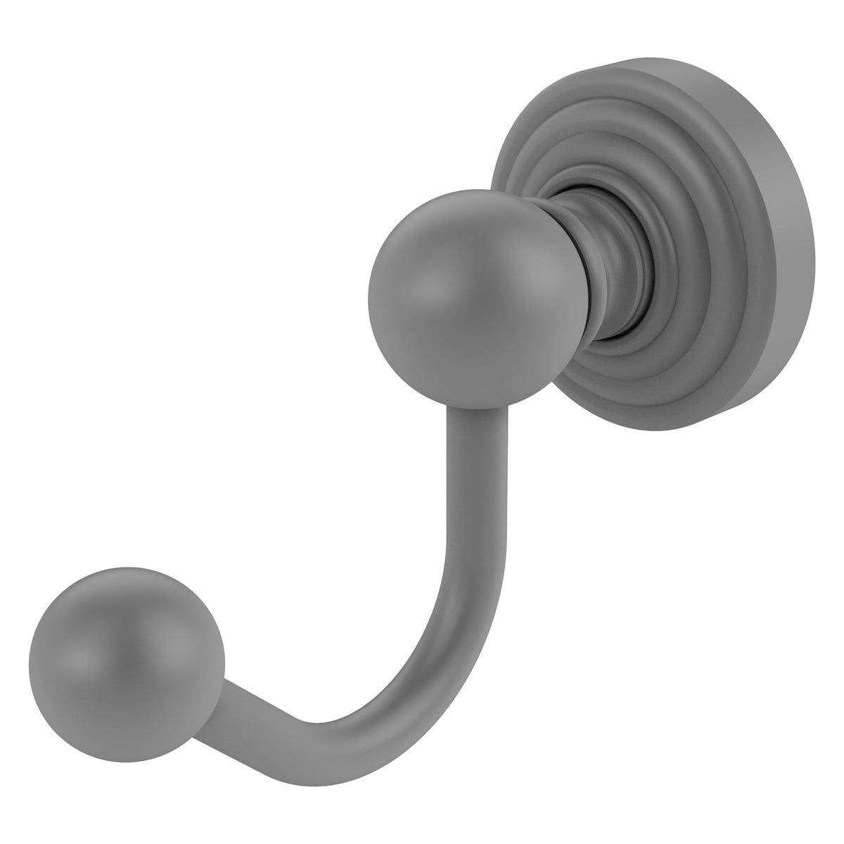 Allied Brass WP-20-GYM Waverly Place Matte Gray Robe Hook