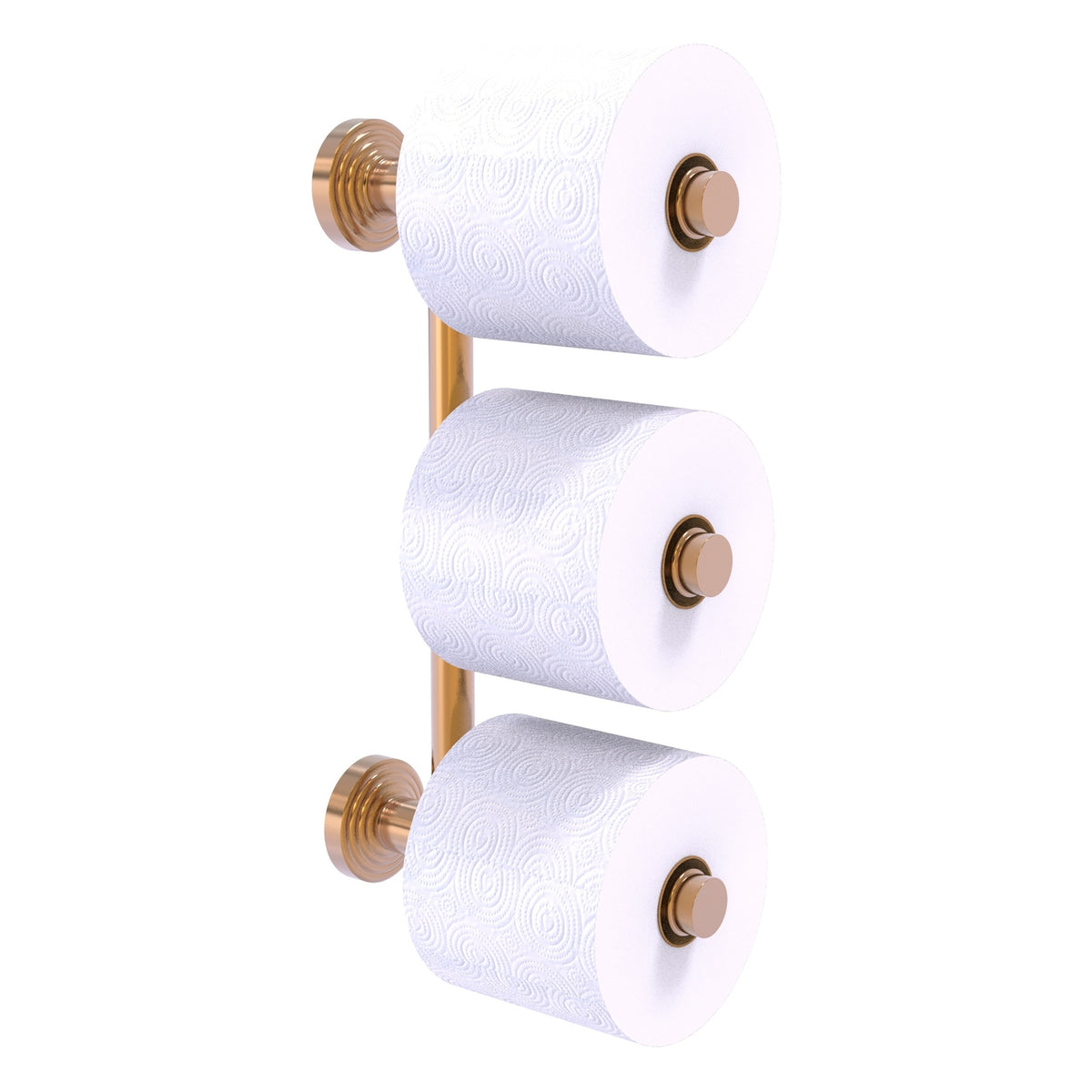 Allied Brass WP-24-3-BBR Waverly Place 3-Roll Brushed Bronze Toilet Tissue Holder