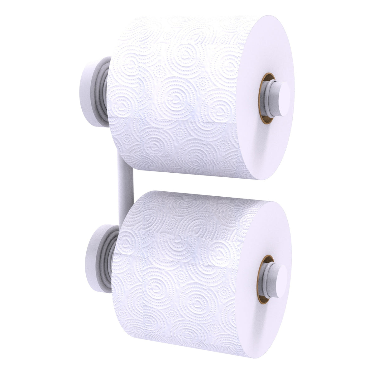 Allied Brass WP-24-RR-2-WHM Waverly Place Matte White 2 Roll Reserve Roll Toilet Tissue Holder