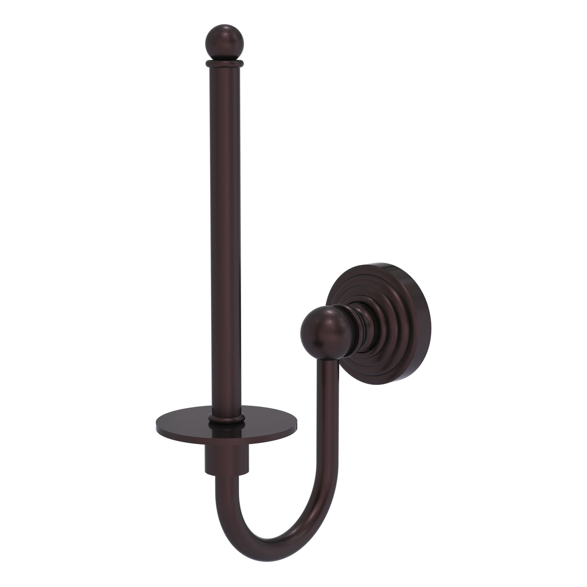 Allied Brass WP-24U-ABZ Waverly Place Antique Bronze Upright Toilet Tissue Holder