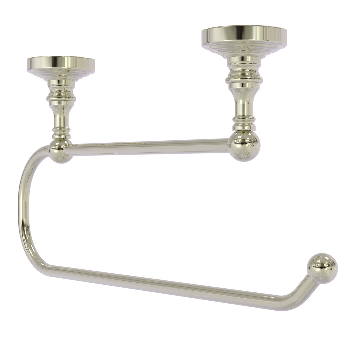 Allied Brass WP-25EC-PNI Waverly Place Polished Nickel Under Cabinet Paper Towel Holder