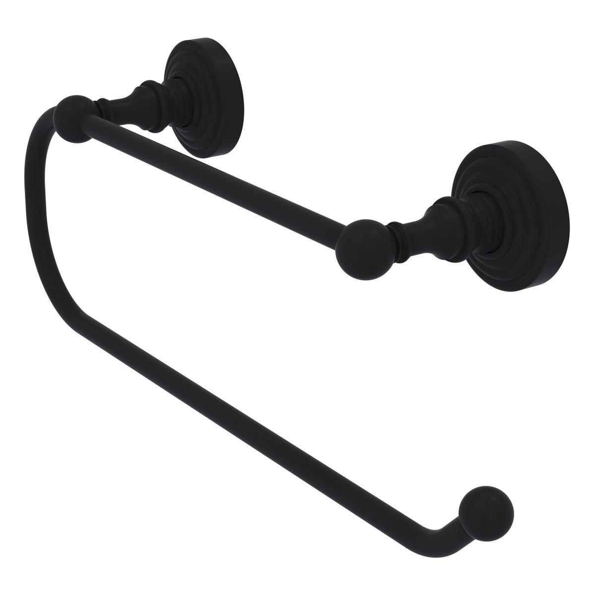 Allied Brass WP-25EW-BKM Waverly Place Matte Black Wall-Mounted Paper Towel Holder