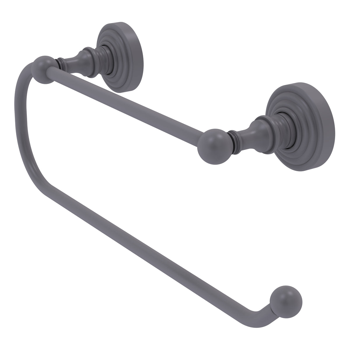 Allied Brass WP-25EW-GYM Waverly Place Matte Gray Wall-Mounted Paper Towel Holder