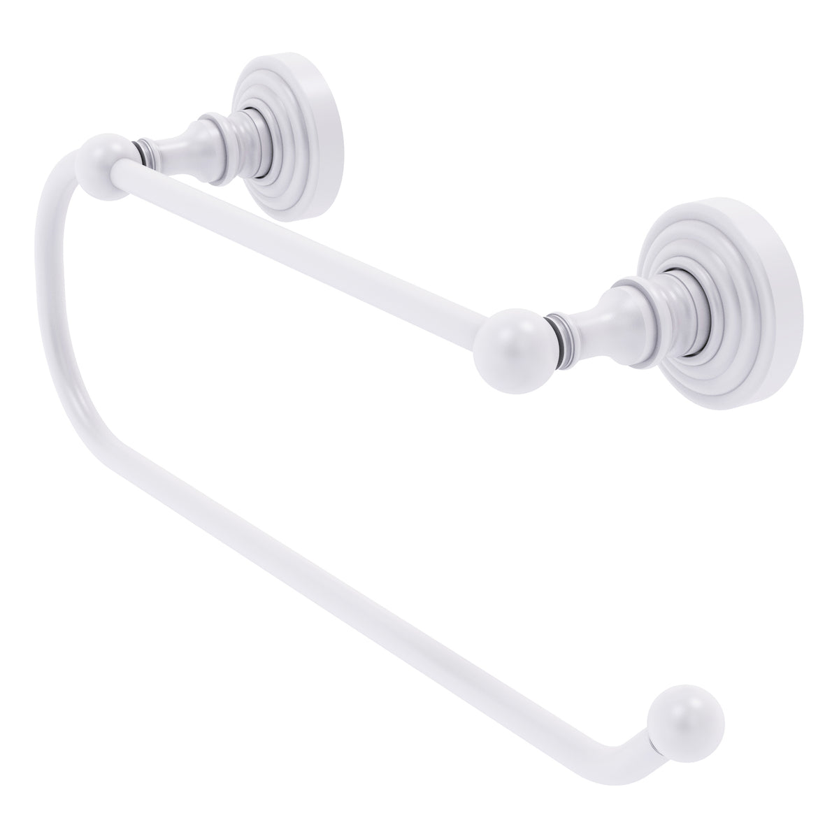 Allied Brass WP-25EW-WHM Waverly Place Matte White Wall-Mounted Paper Towel Holder