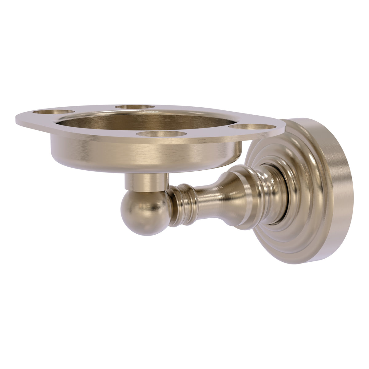 Allied Brass WP-26-PEW Waverly Place Antique Pewter Tumbler and Toothbrush Holder