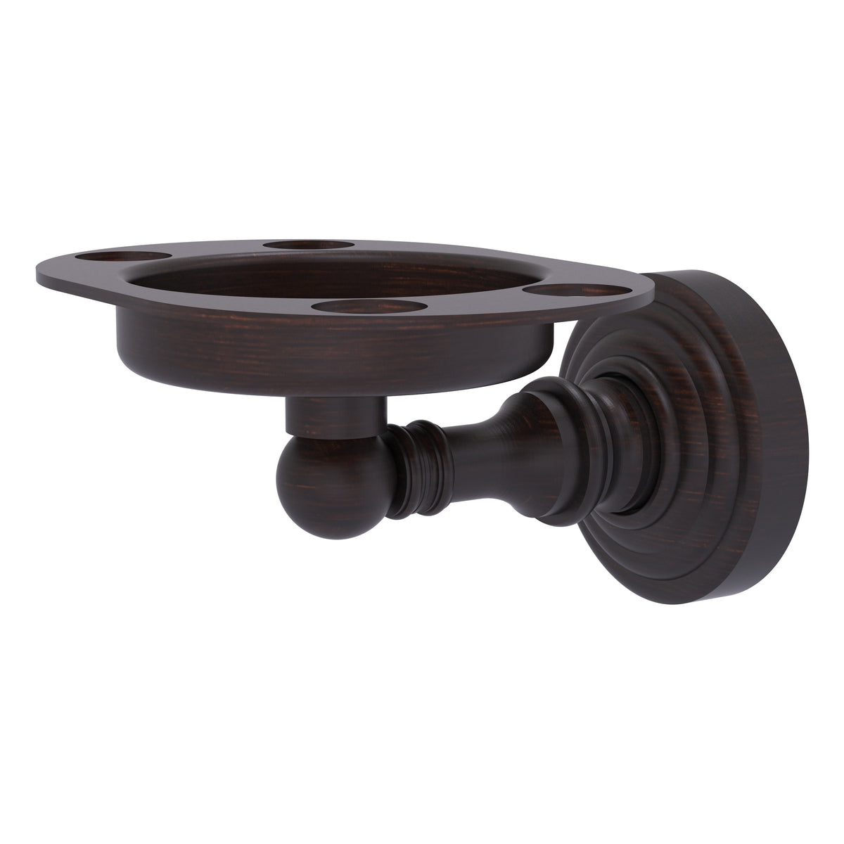 Allied Brass WP-26-VB Waverly Place Venetian Bronze Tumbler and Toothbrush Holder