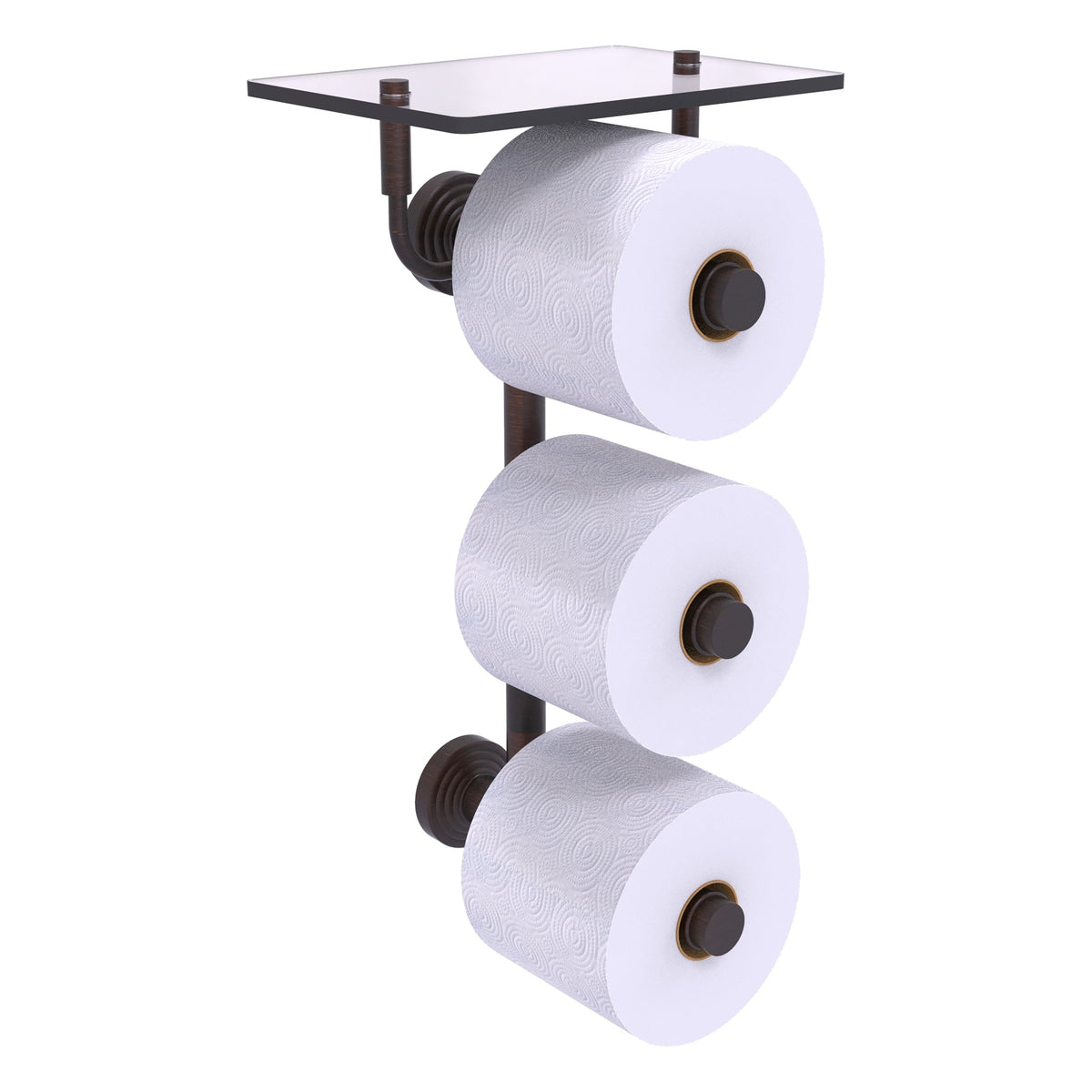 Allied Brass WP-35-3VS-VB Waverly Place 3-Roll Venetian Bronze Toilet Tissue Holder