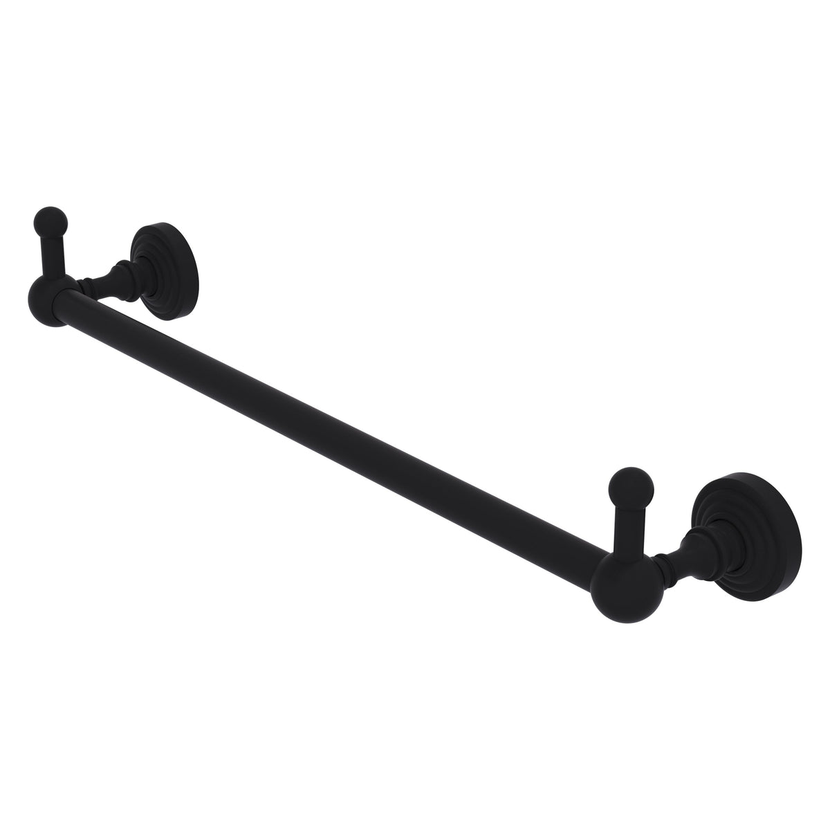 Allied Brass WP-41-36-PEG-BKM Waverly Place 36" Matte Black Towel Bar