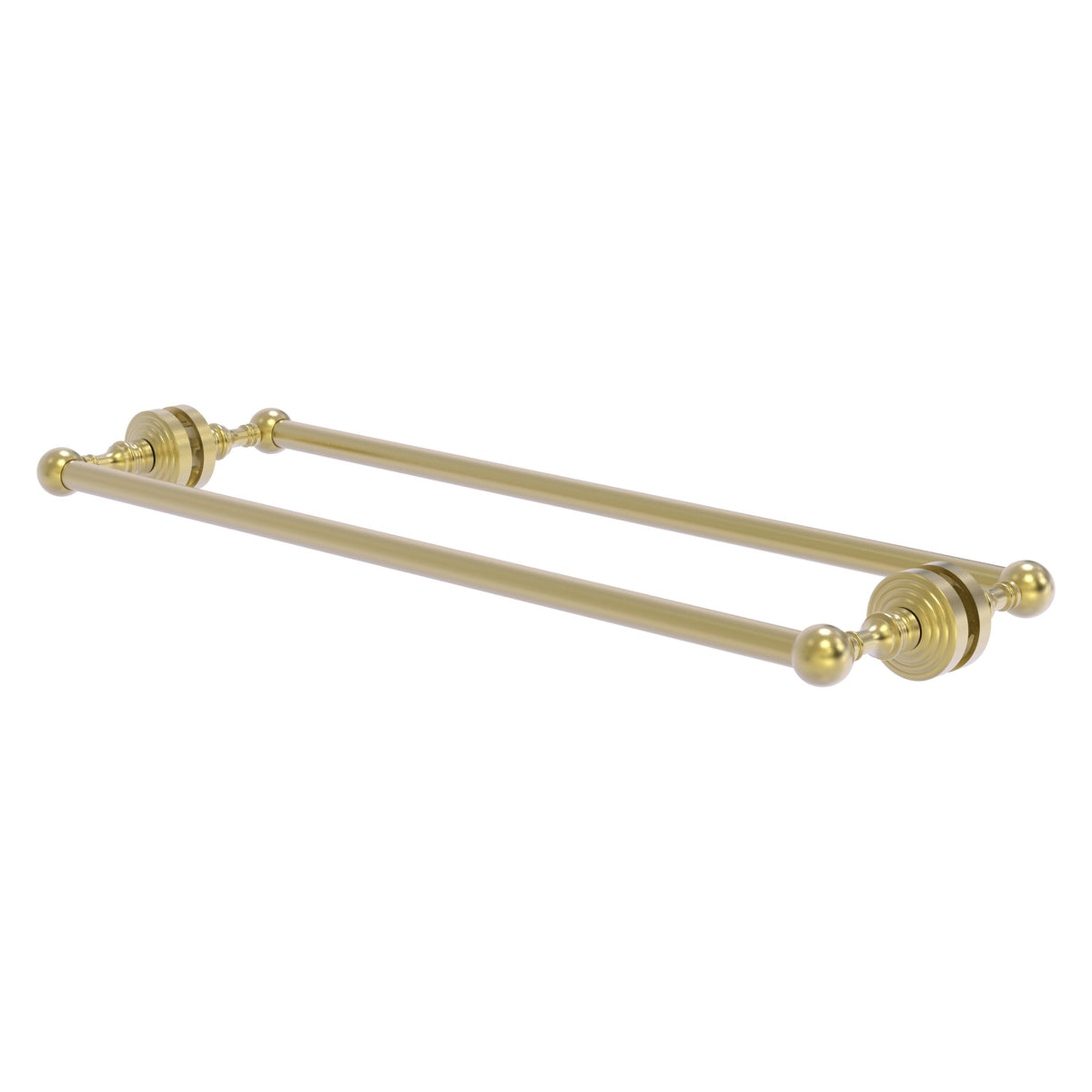 Allied Brass WP-41-BB-24-SBR Waverly Place 24" Satin Brass Back to Back Shower Door Towel Bar