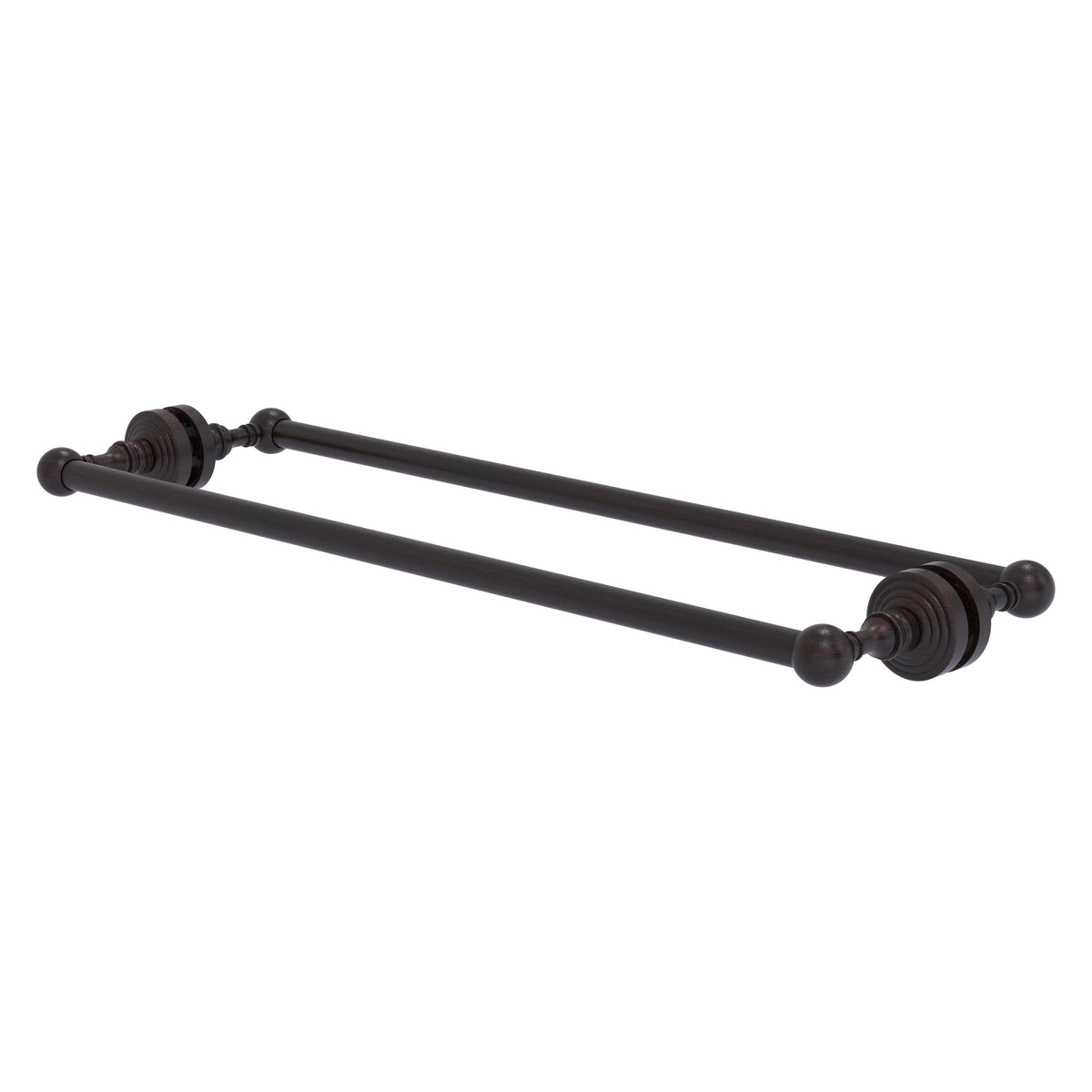 Allied Brass WP-41-BB-24-VB Waverly Place 24" Venetian Bronze Back to Back Shower Door Towel Bar