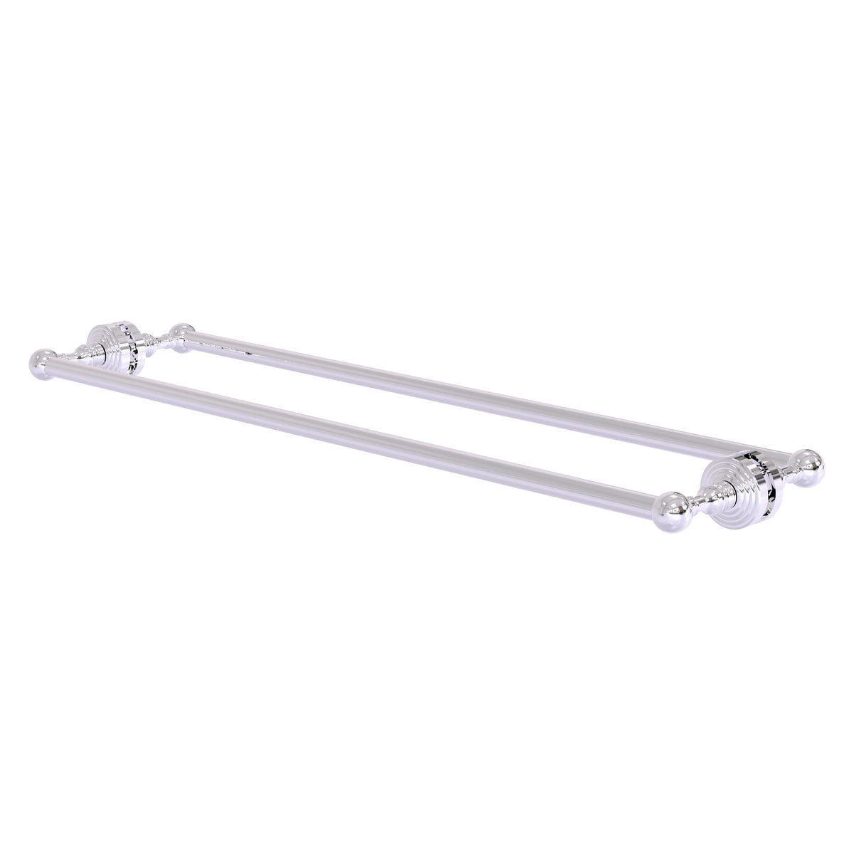 Allied Brass WP-41-BB-30-PC Waverly Place 30" Polished Chrome Back to Back Shower Door Towel Bar