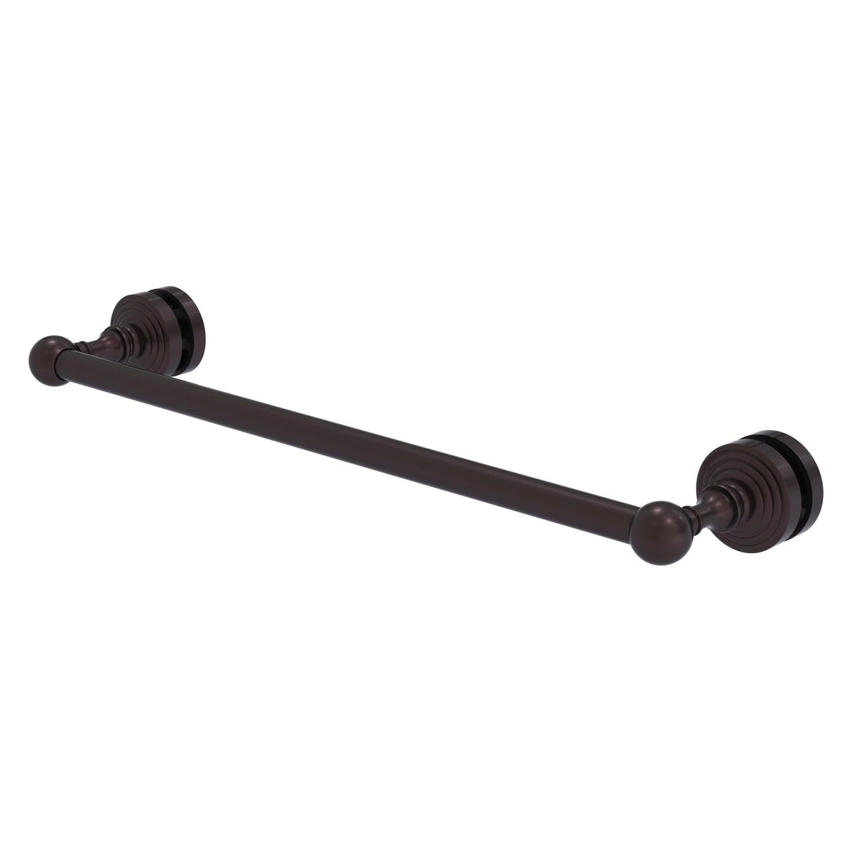 Allied Brass WP-41-SM-18-ABZ Waverly Place 18" Antique Bronze Shower Door Towel Bar