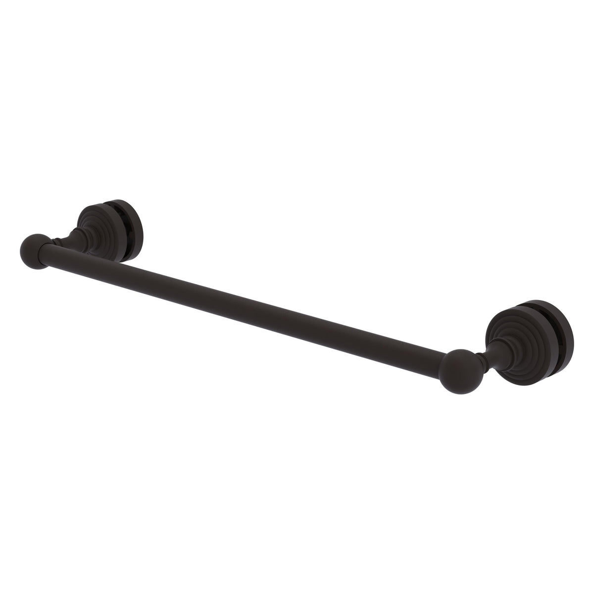Allied Brass WP-41-SM-18-ORB Waverly Place 18" Oil Rubbed Bronze Shower Door Towel Bar