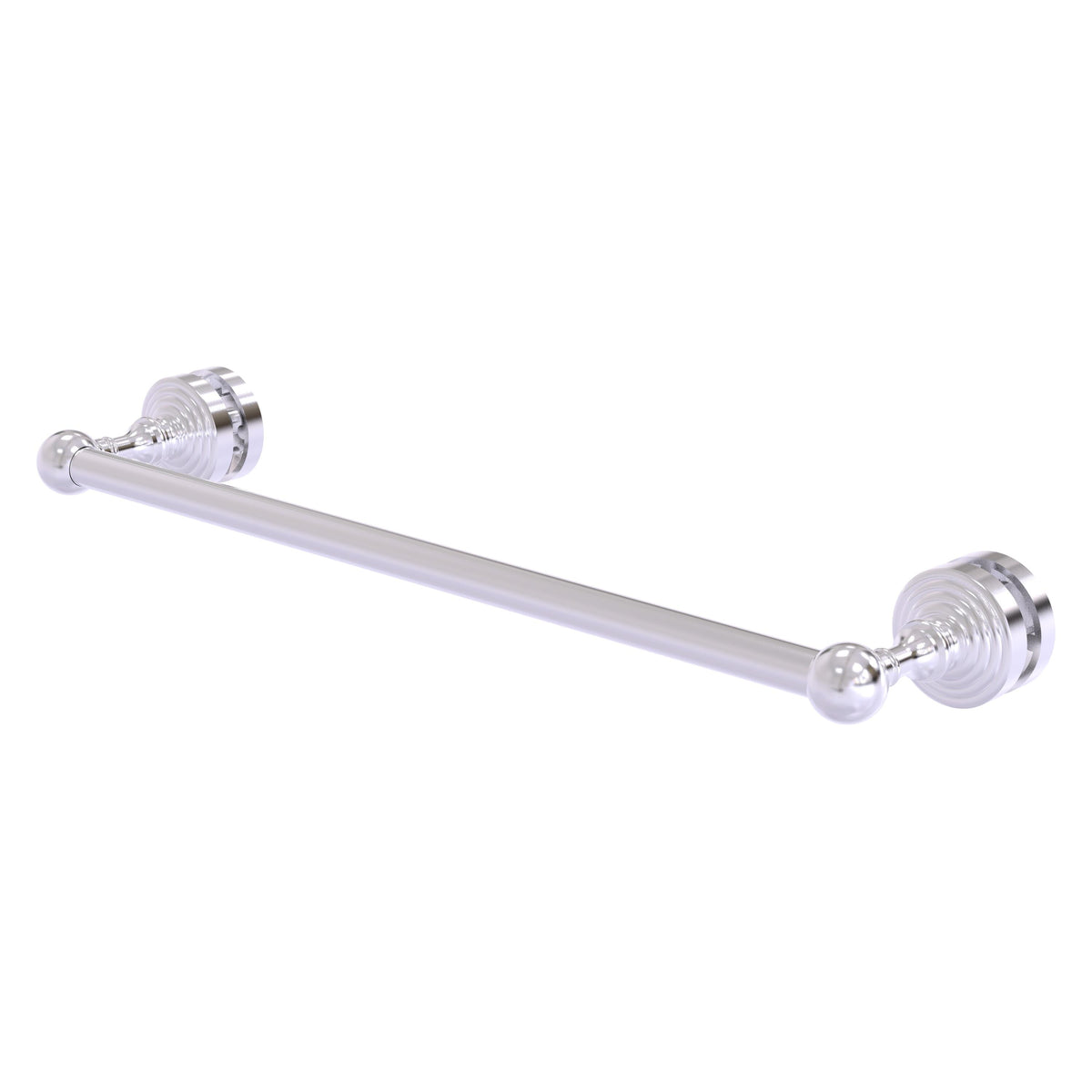 Allied Brass WP-41-SM-18-SCH Waverly Place 18" Satin Chrome Shower Door Towel Bar