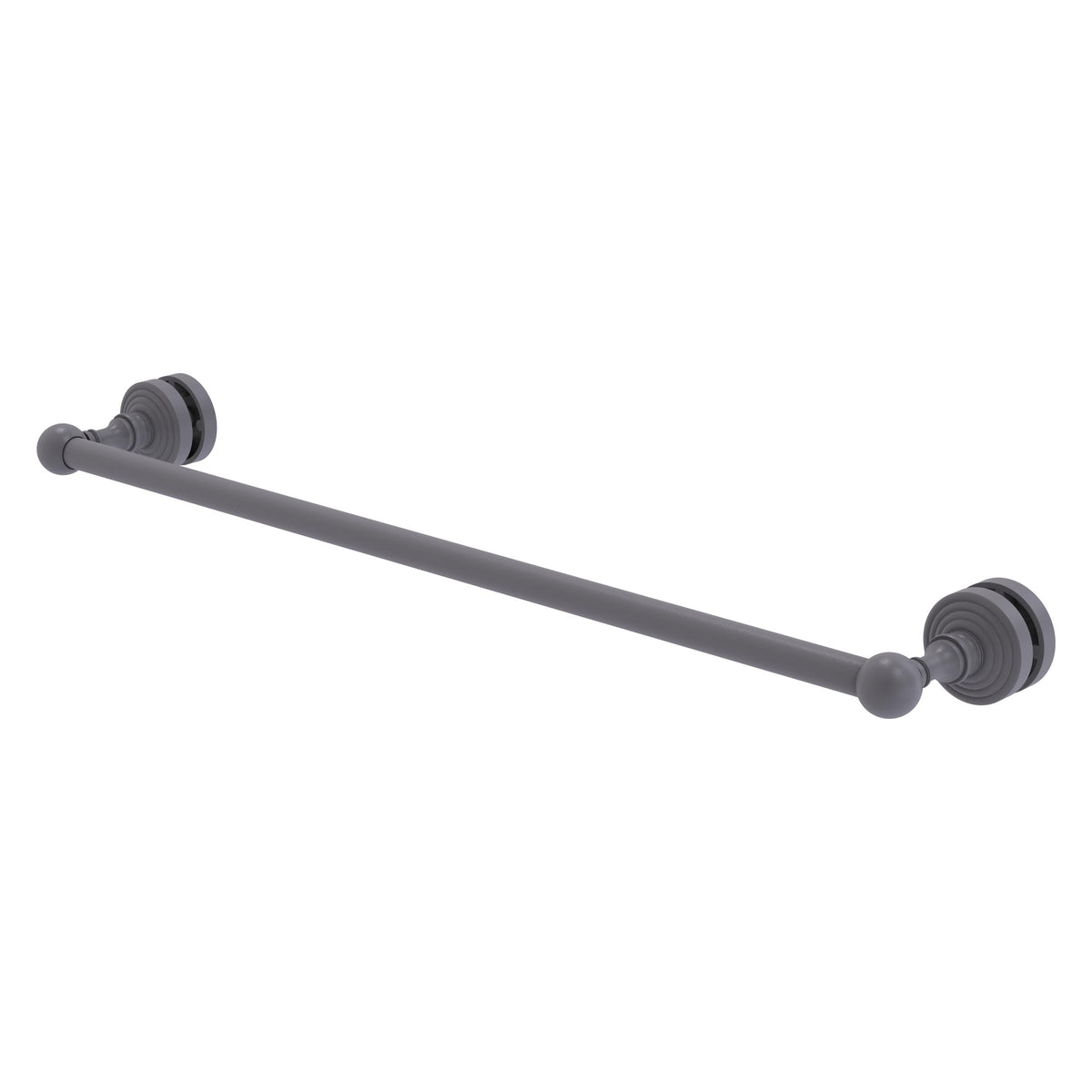 Allied Brass WP-41-SM-24-GYM Waverly Place 24" Matte Gray Shower Door Towel Bar
