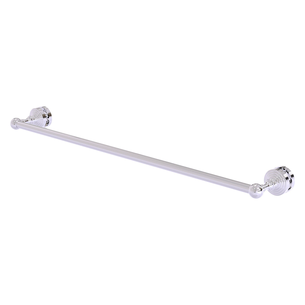 Allied Brass WP-41-SM-30-PC Waverly Place 30" Polished Chrome Shower Door Towel Bar