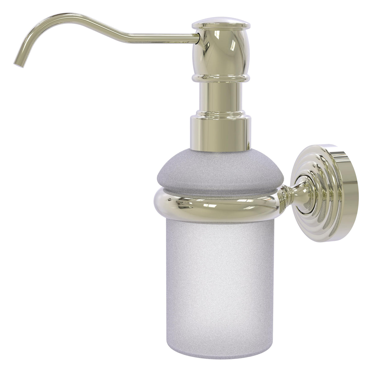 Allied Brass WP-60-PNI Waverly Place Polished Nickel Wall-Mounted Soap Dispenser