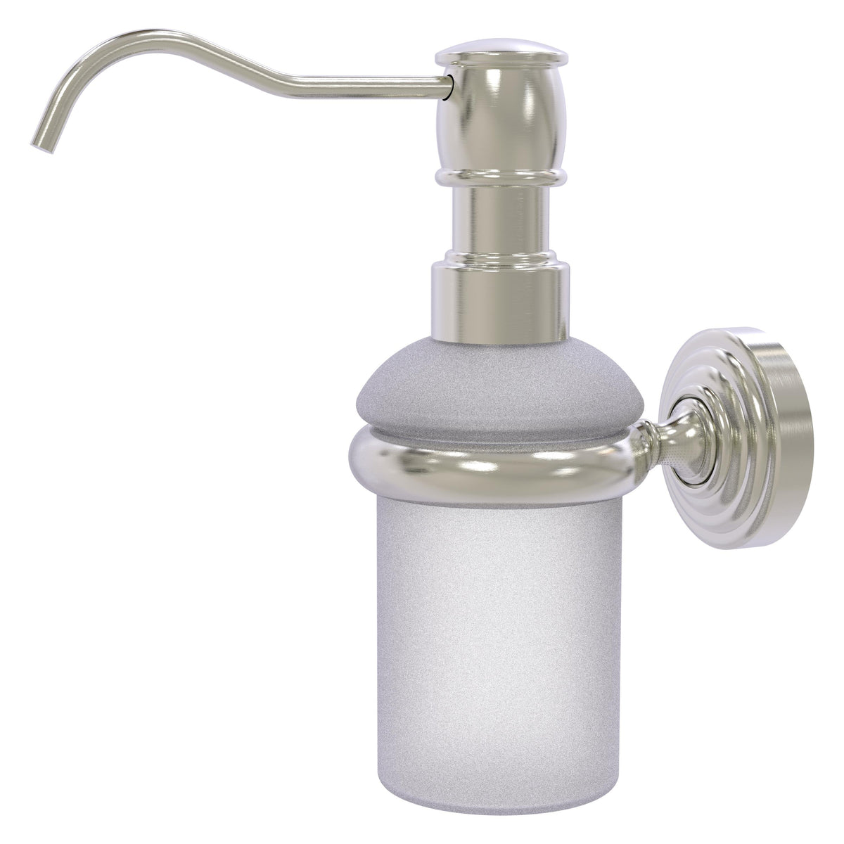 Allied Brass WP-60-SN Waverly Place Satin Nickel Wall-Mounted Soap Dispenser