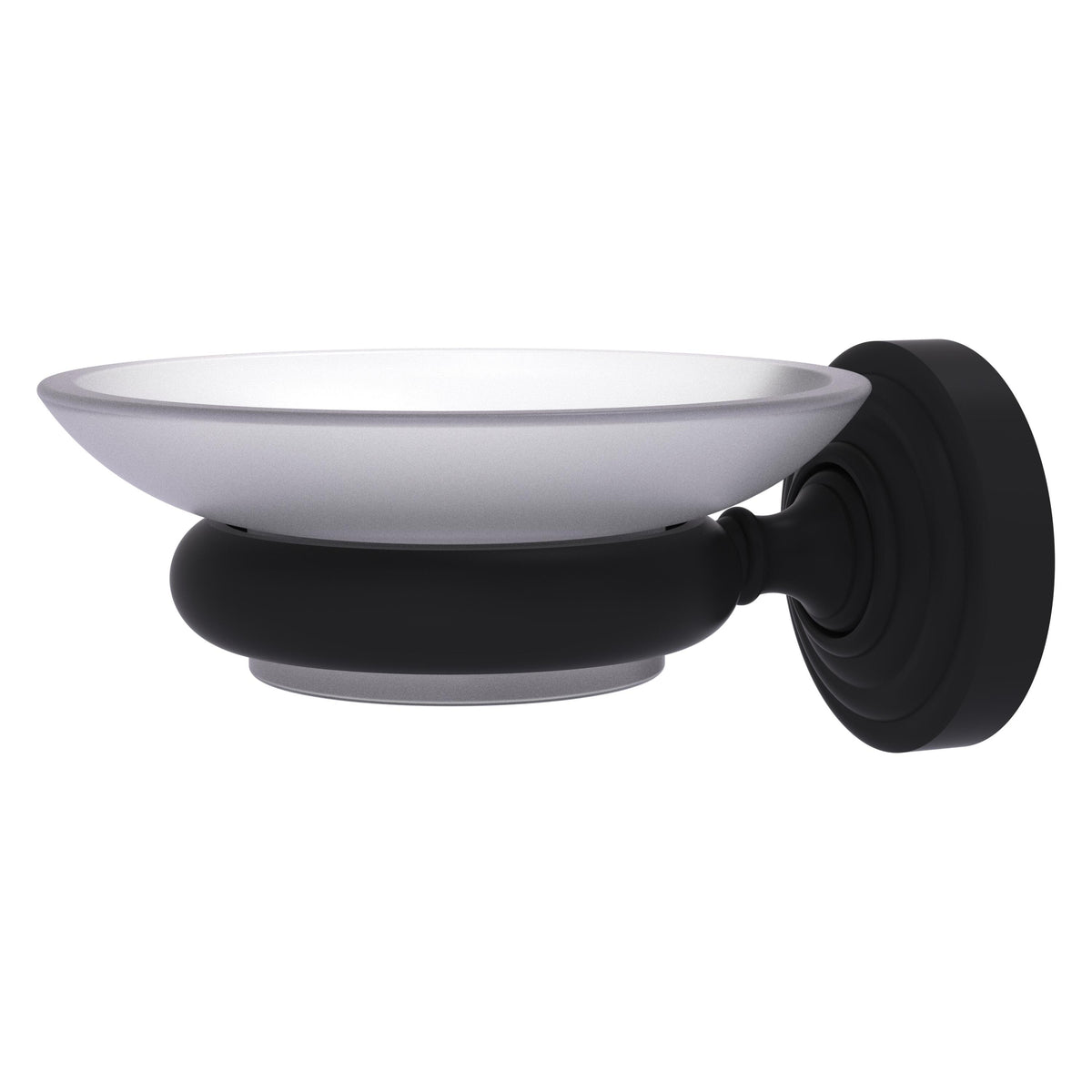 Allied Brass WP-62-BKM Waverly Place Matte Black Wall-Mounted Soap Dish