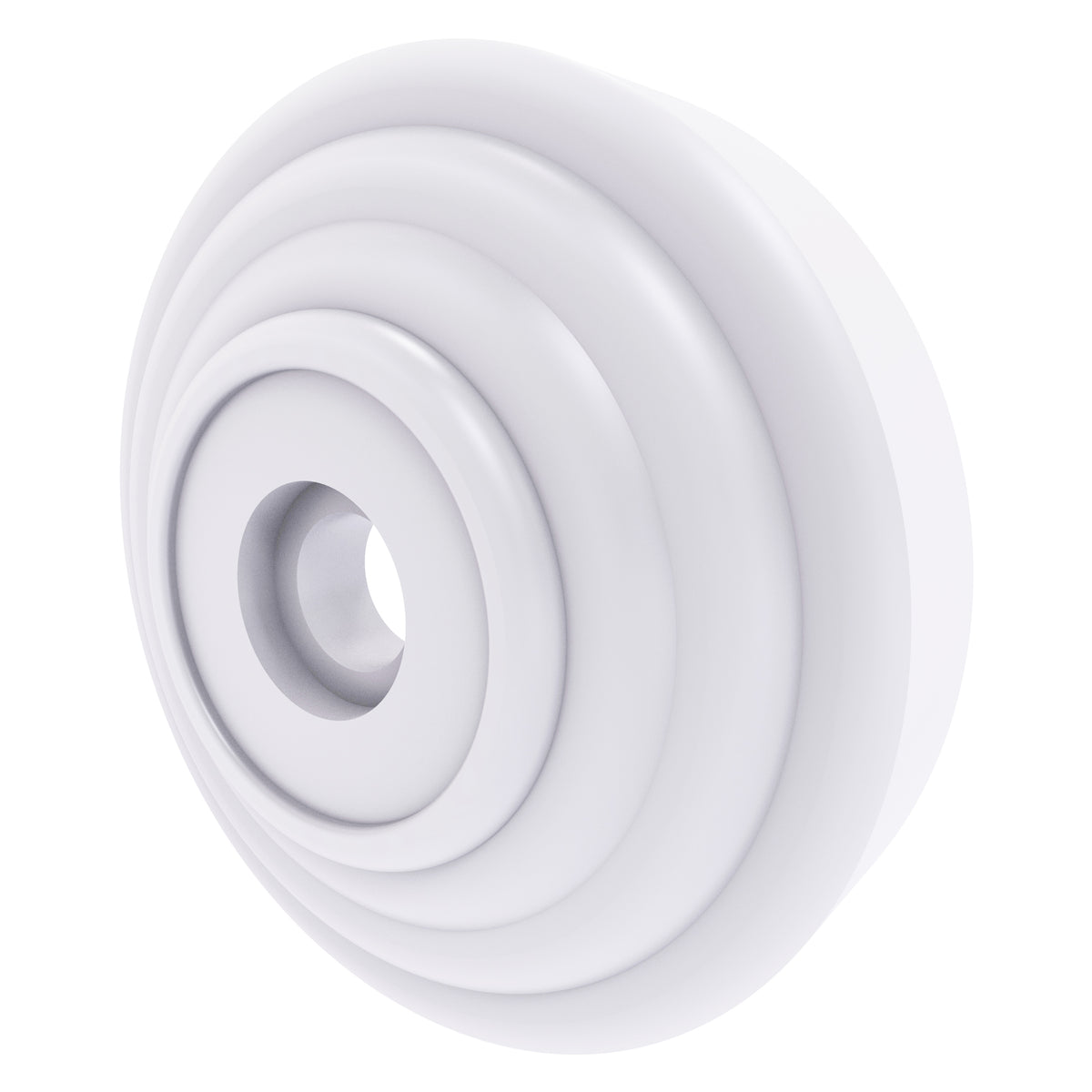 Allied Brass WP-98-WHM Waverly Place Matte White Shower Curtain Rod Brackets