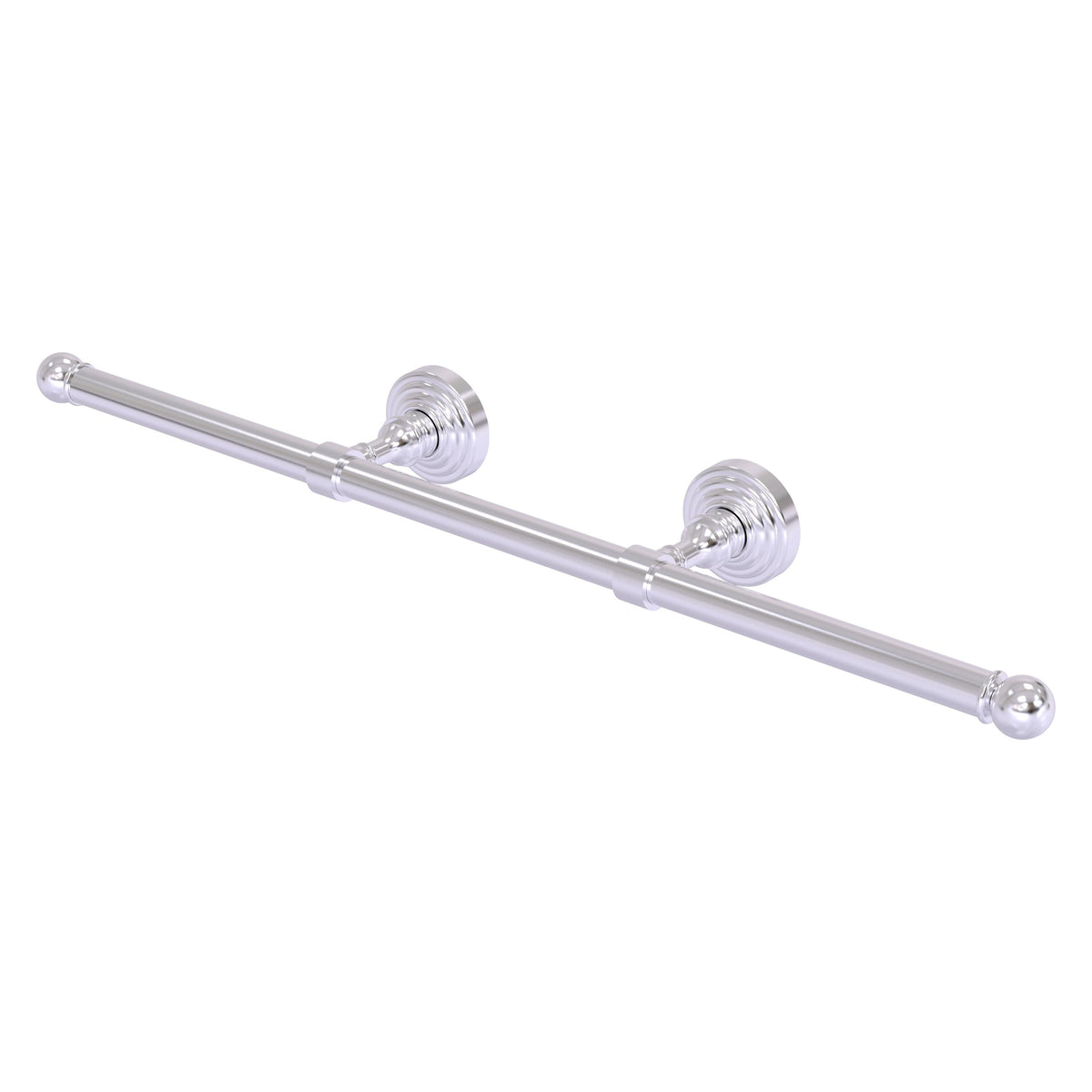 Allied Brass WP-GT-3-SCH Waverly Place Satin Chrome Wall-Mounted Horizontal Guest Towel Holder
