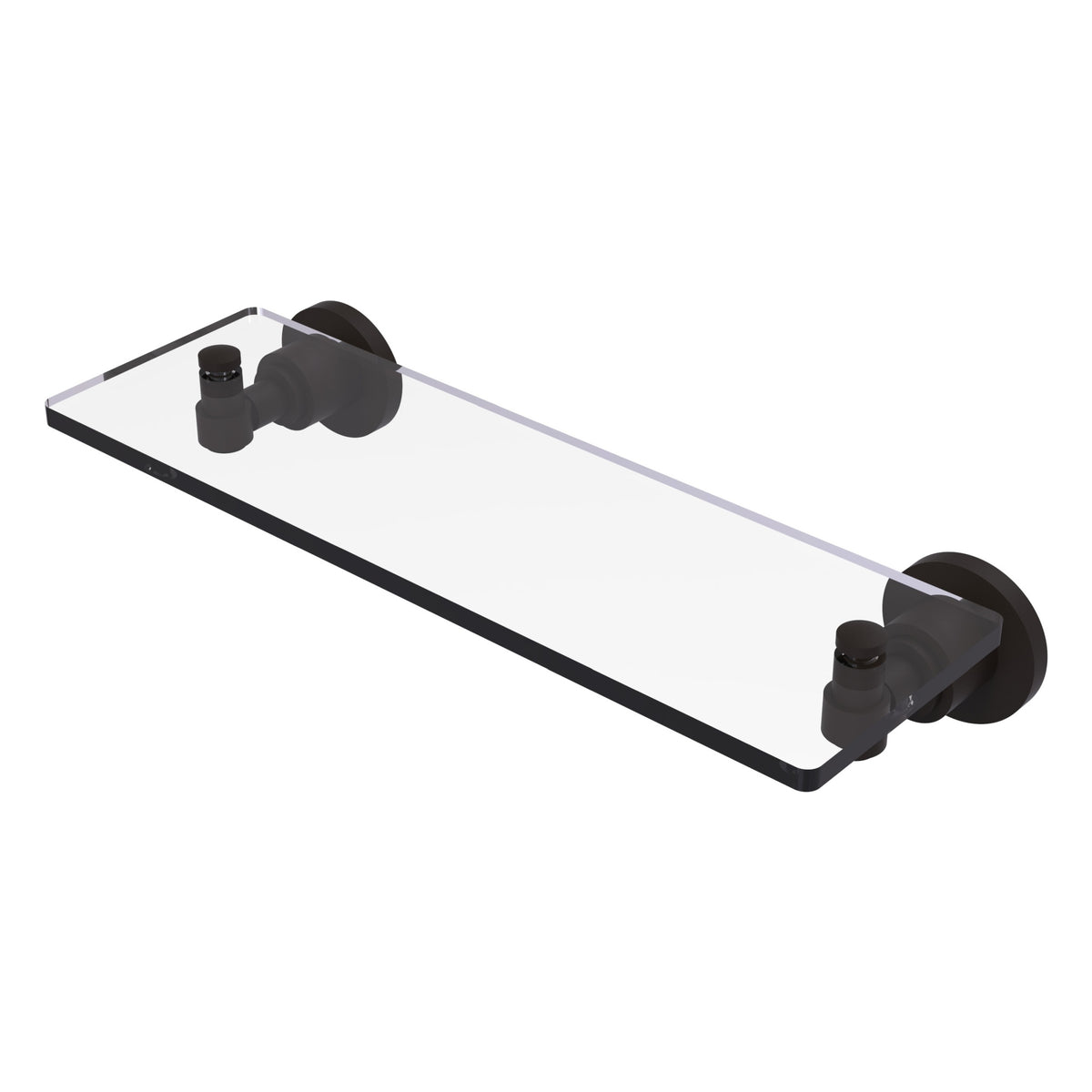 Allied Brass WS-1/16-ORB Washington Square 16" Oil Rubbed Bronze Glass Vanity Shelf