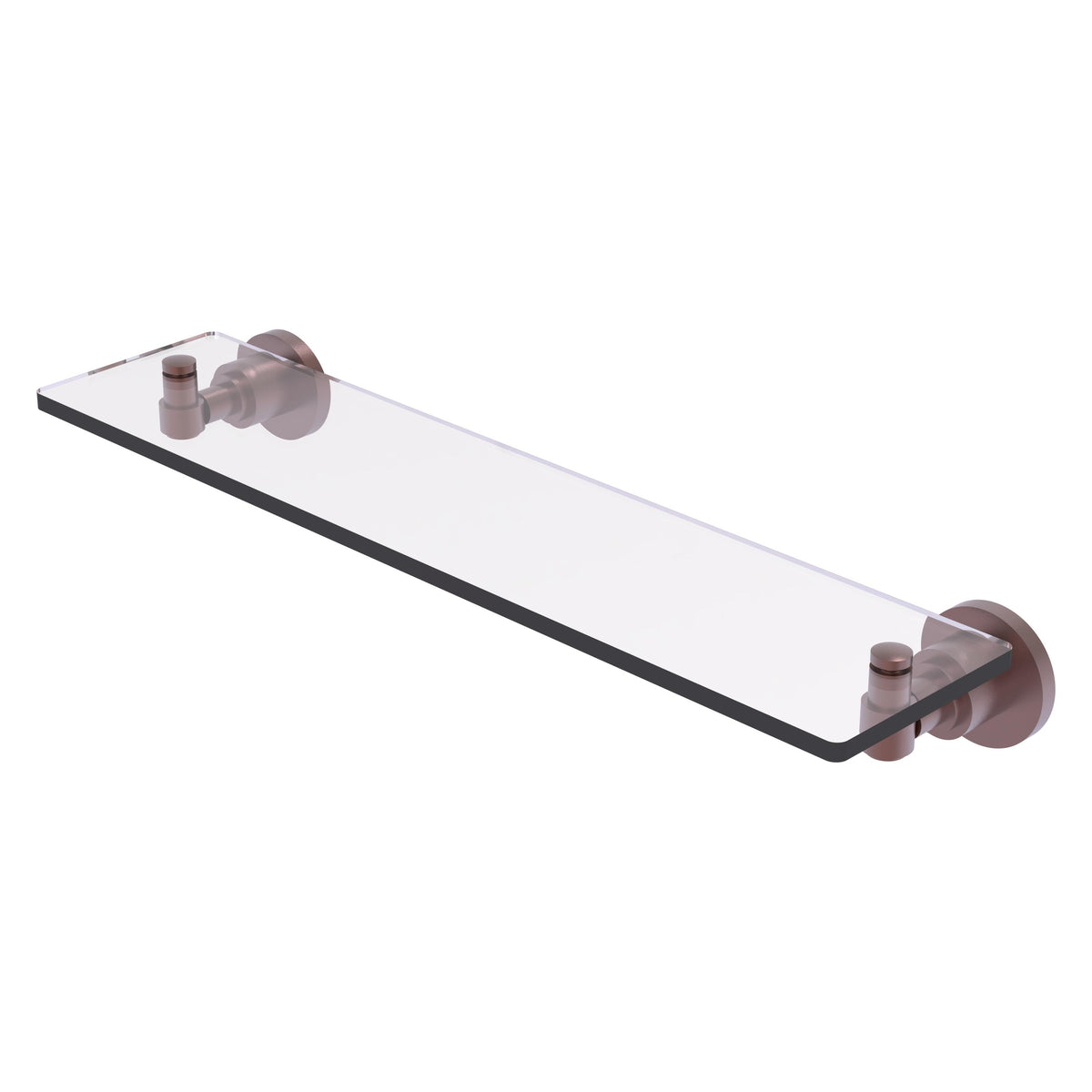 Allied Brass WS-1/22-CA Washington Square 22" Antique Copper Glass Vanity Shelf