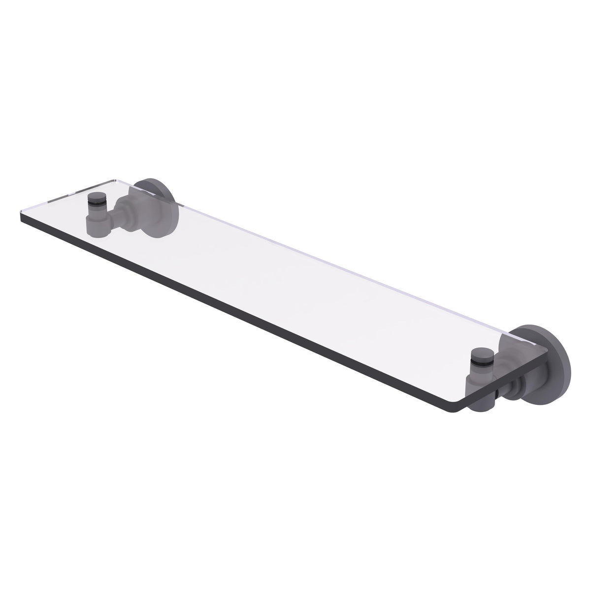 Allied Brass WS-1/22-GYM Washington Square 22" Matte Gray Glass Vanity Shelf