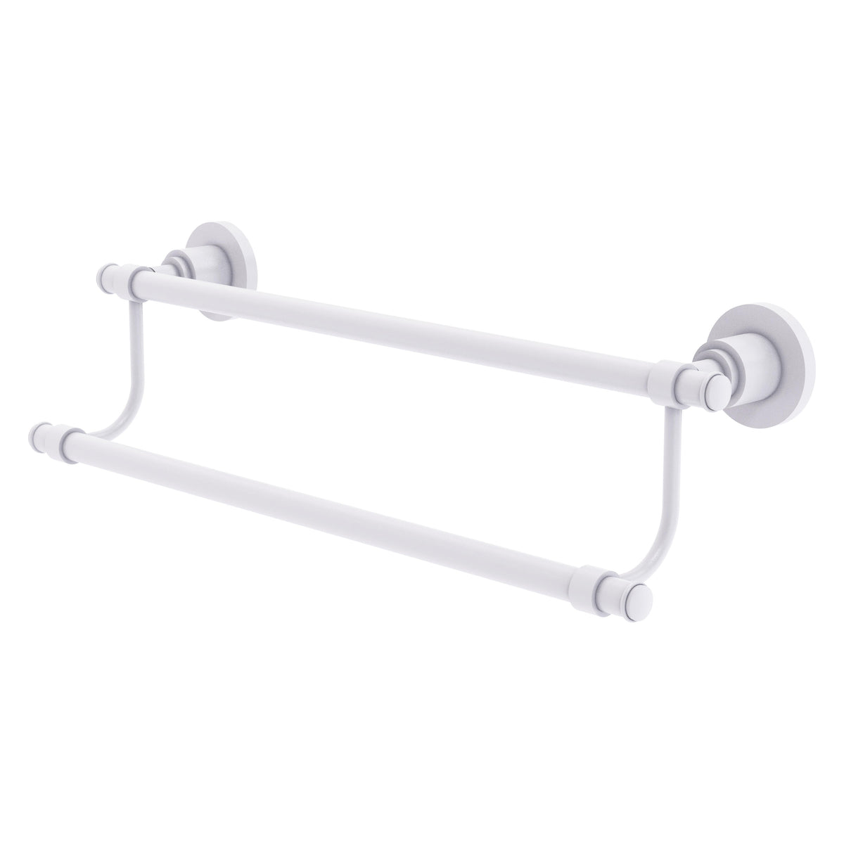 Allied Brass WS-72/24-WHM Washington Square 24" Double Matte White Towel Bar