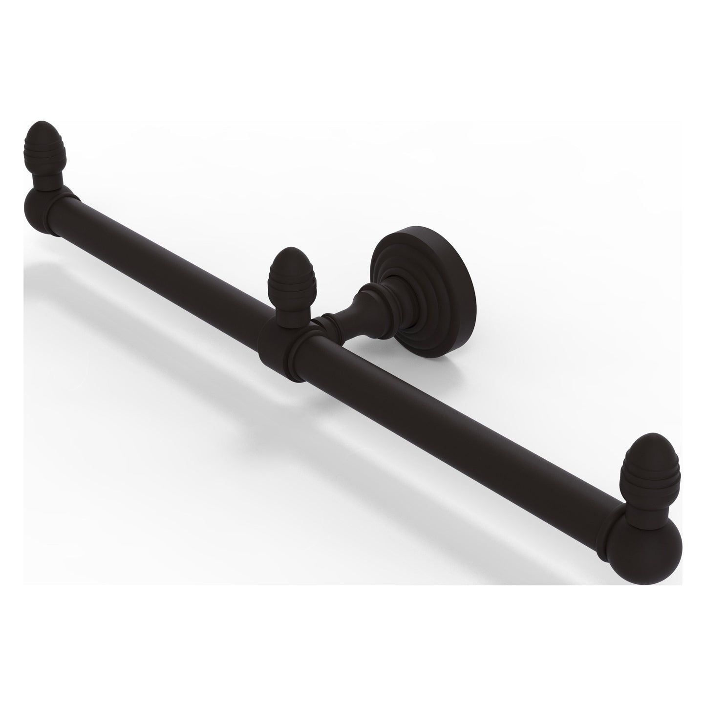 Allied Brass Waverly Place 15.5" x 3.5" Oil Rubbed Bronze Solid Brass 2-Arm Guest Towel Holder