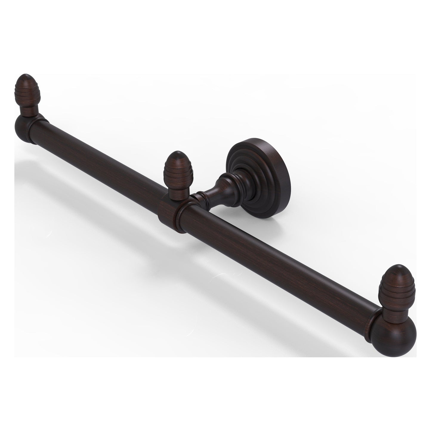Allied Brass Waverly Place 15.5" x 3.5" Venetian Bronze Solid Brass 2-Arm Guest Towel Holder