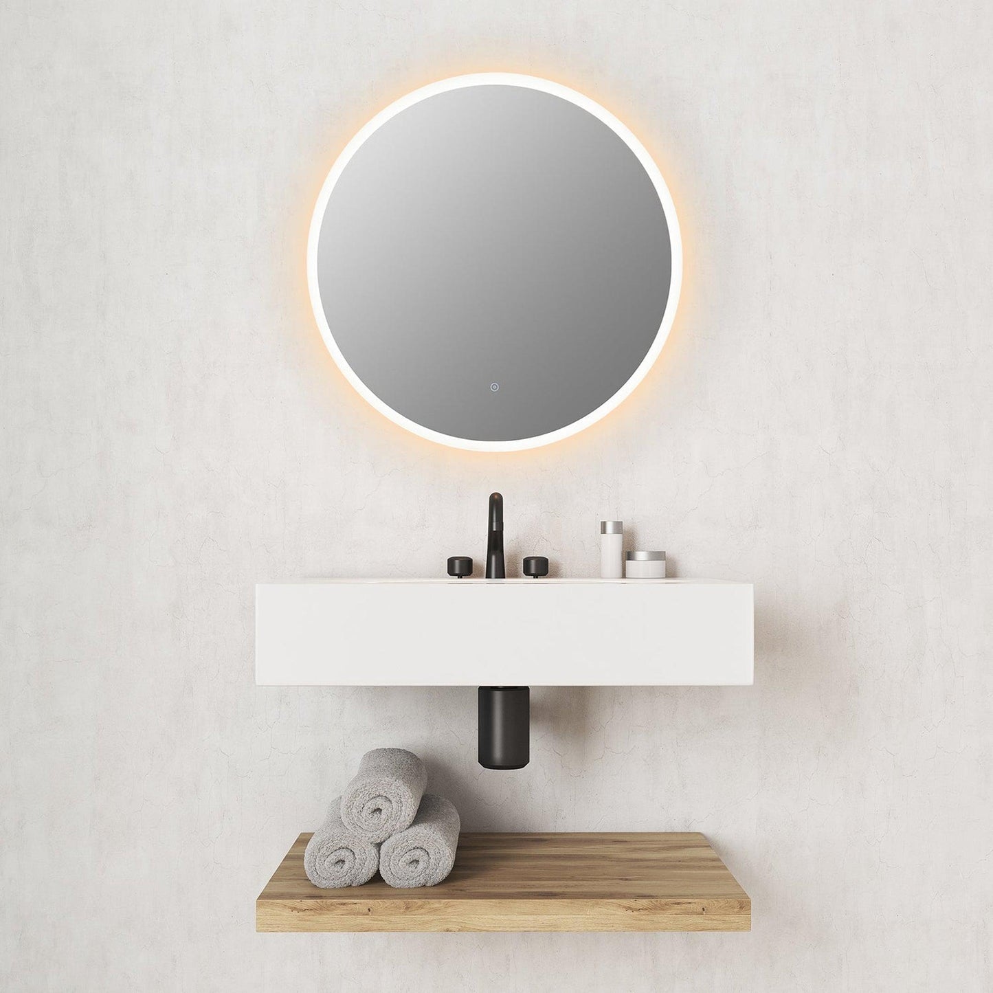 Altair Dimora 32" Round Wall-Mounted LED Mirror