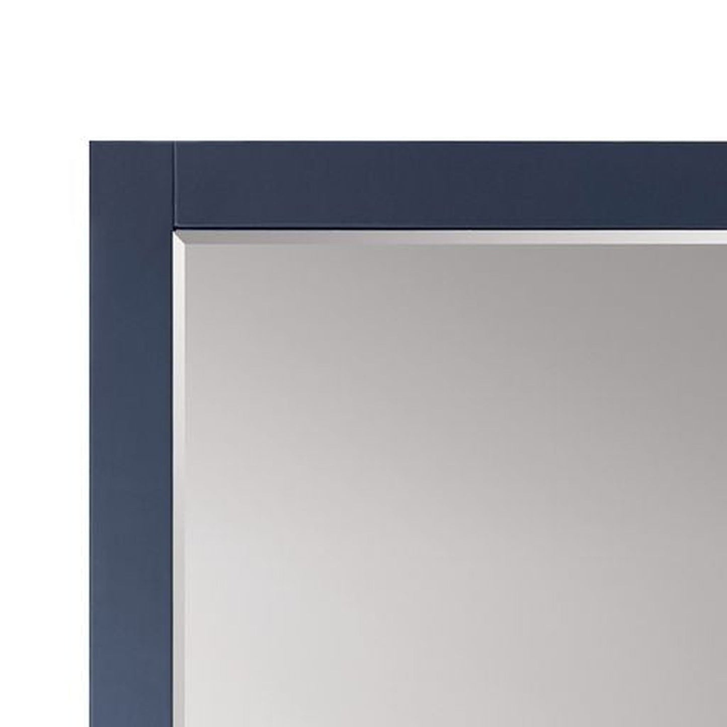 Altair Ivy 24" x 36" Rectangle Royal Blue Wood Framed Wall-Mounted Mirror